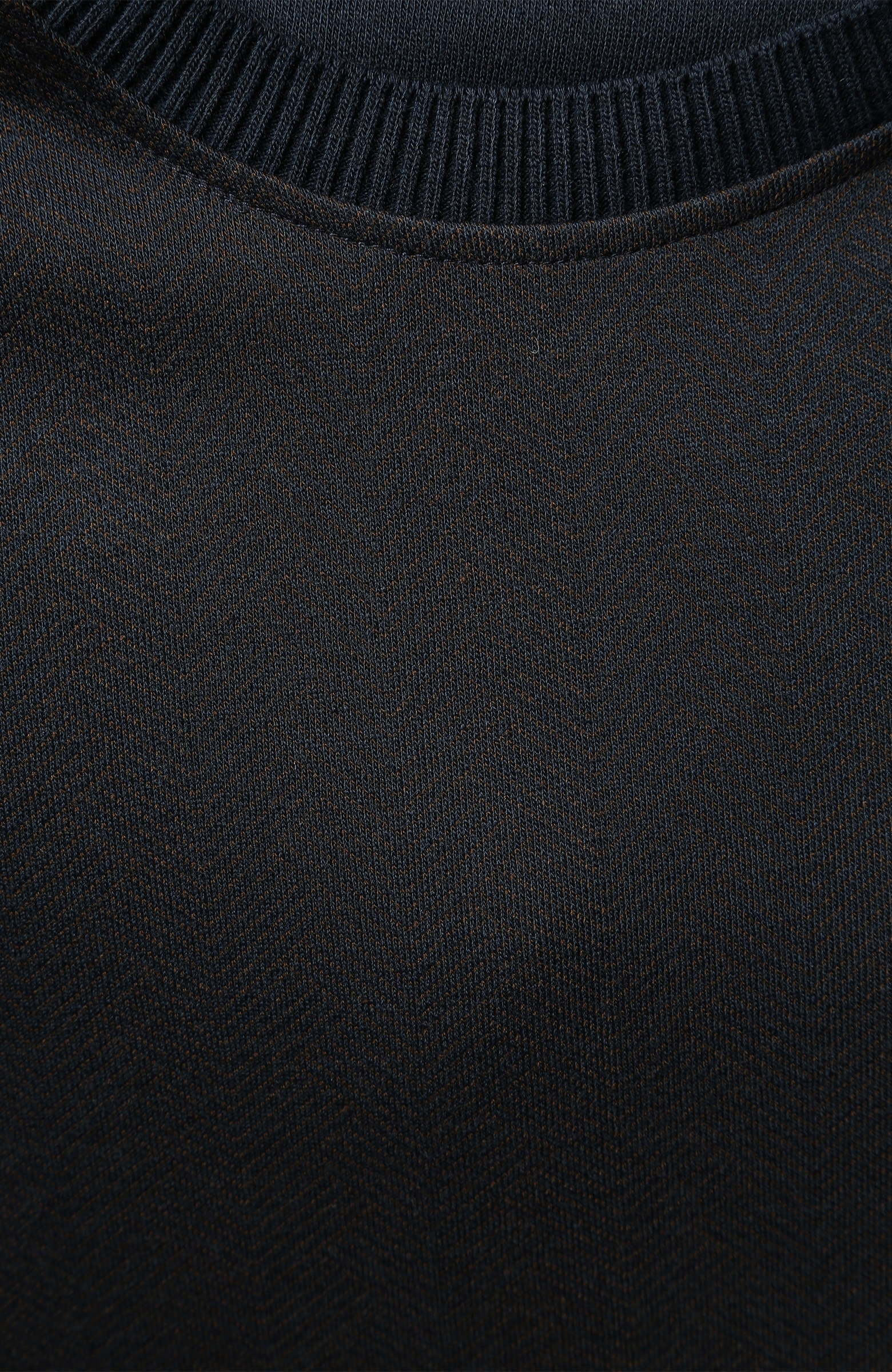 Balık Sırtı Uzun Kol Kahverengi Sweatshirt
