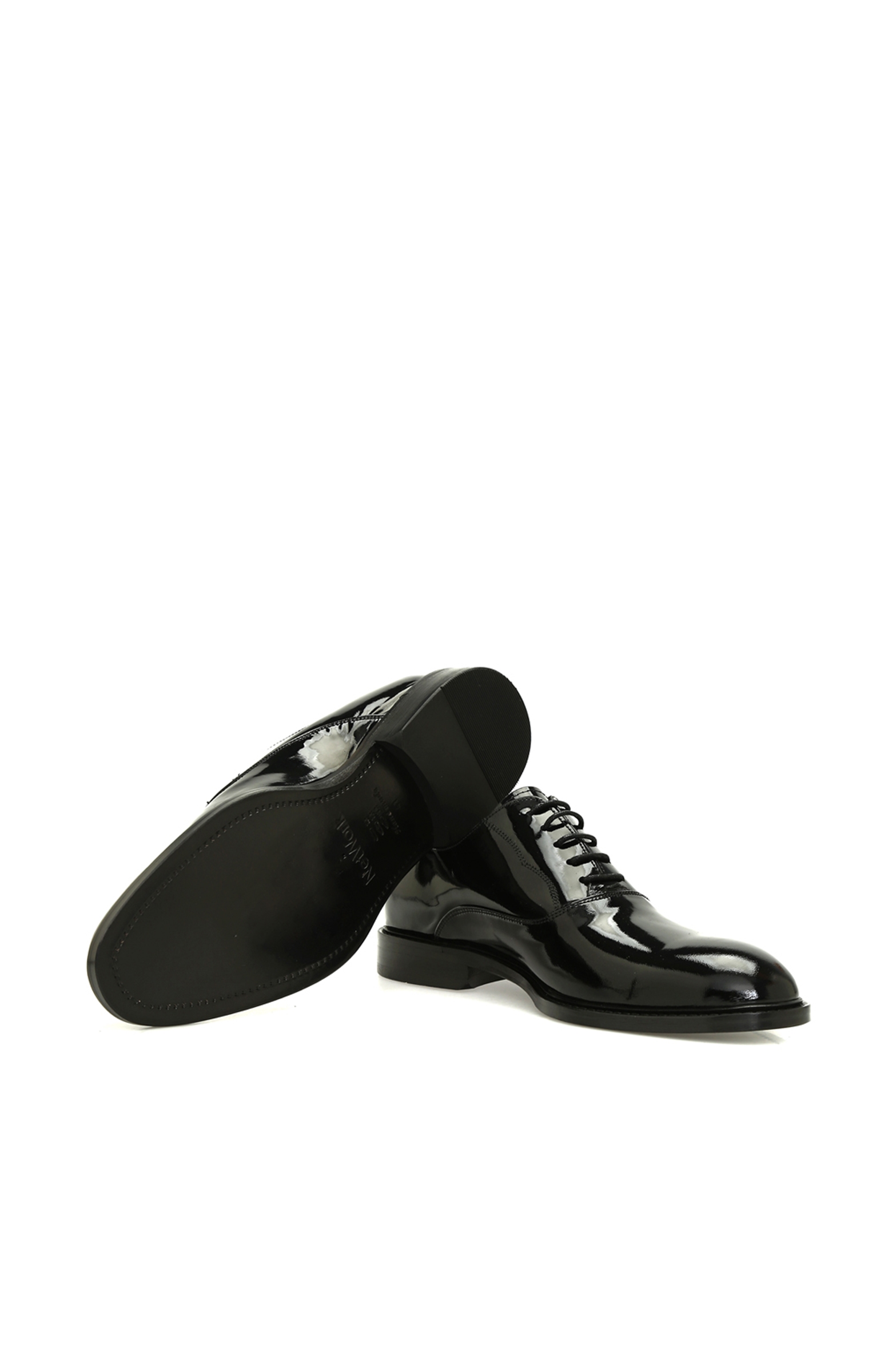 Siyah Bağcıklı Rugan Erkek Deri Ayakkabı