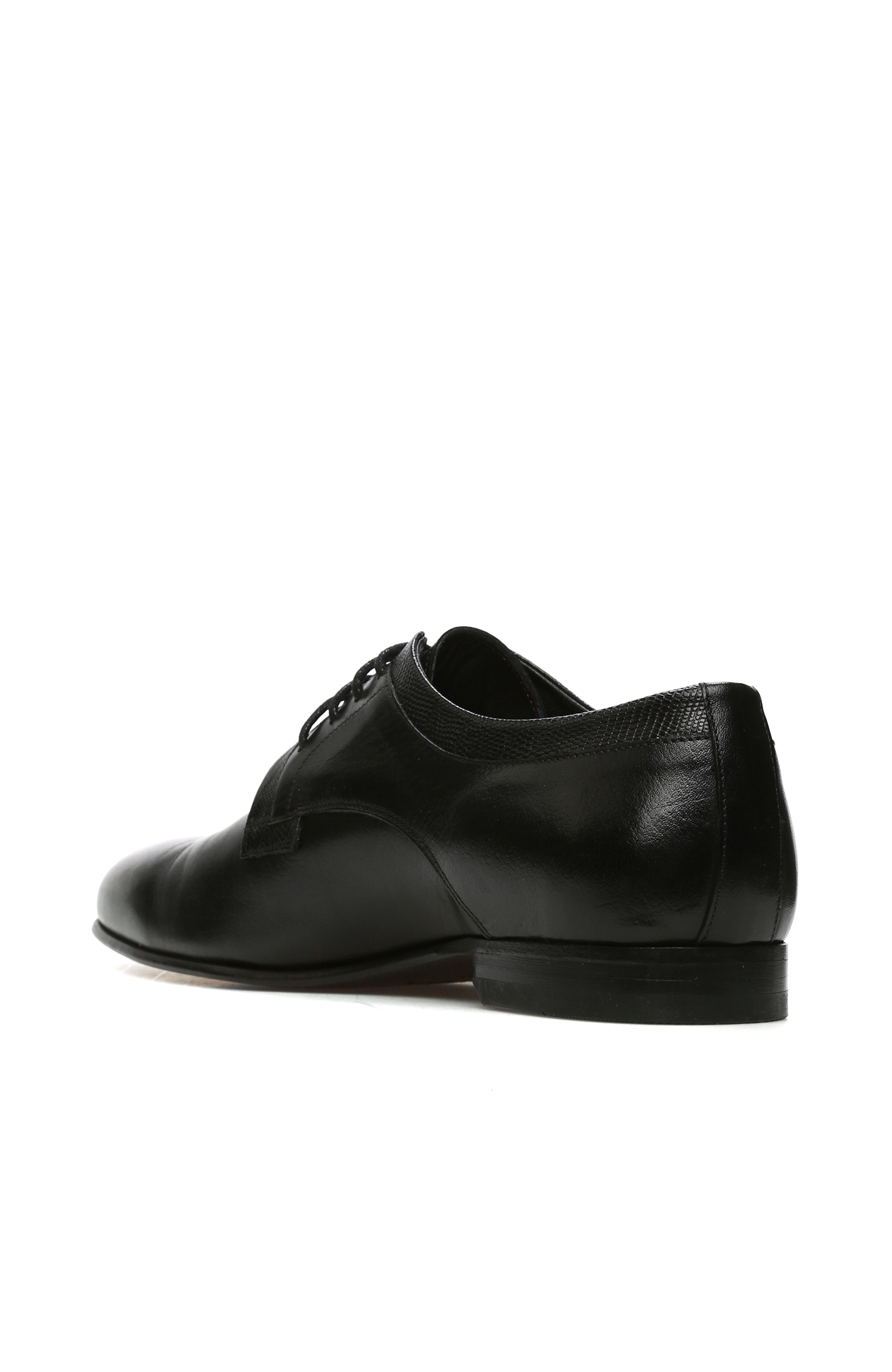 Siyah Bağcıklı Deri Erkek Ayakkabı
