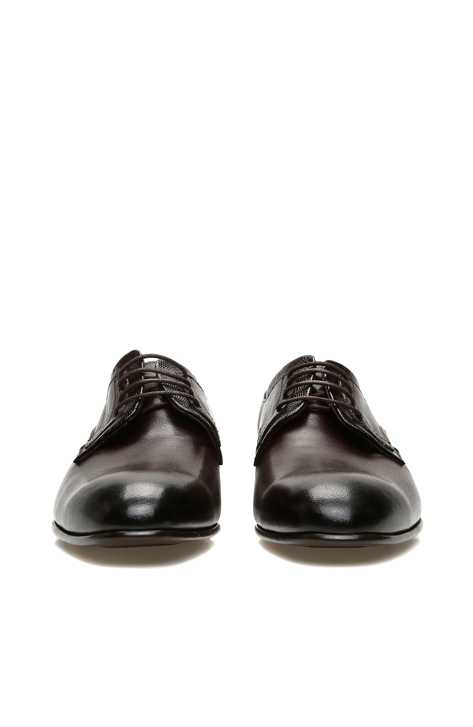 Kahverengi Bağcıklı Deri Erkek Ayakkabı