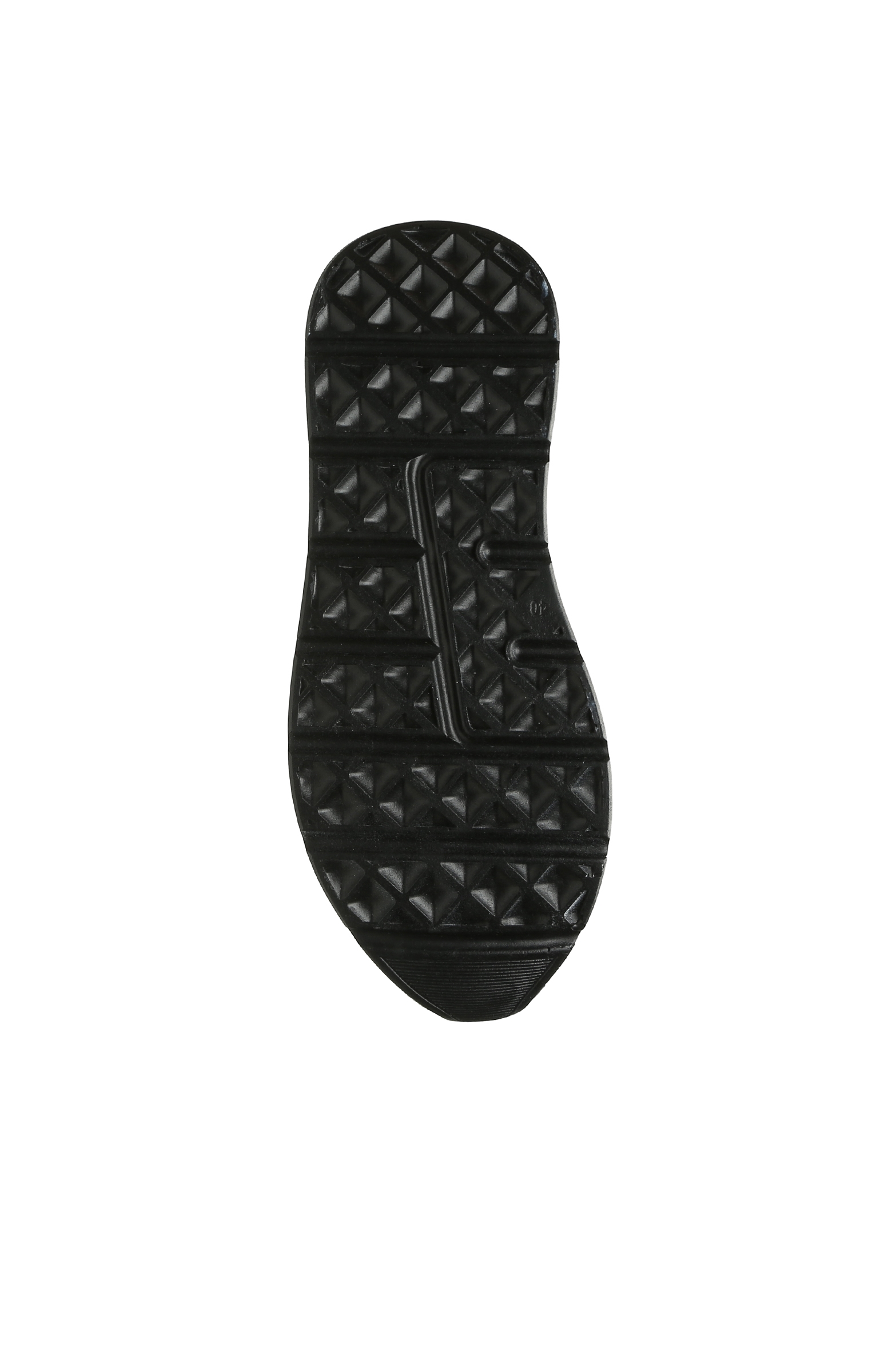 Siyah Zebra Desenli Kadın Deri Sneaker