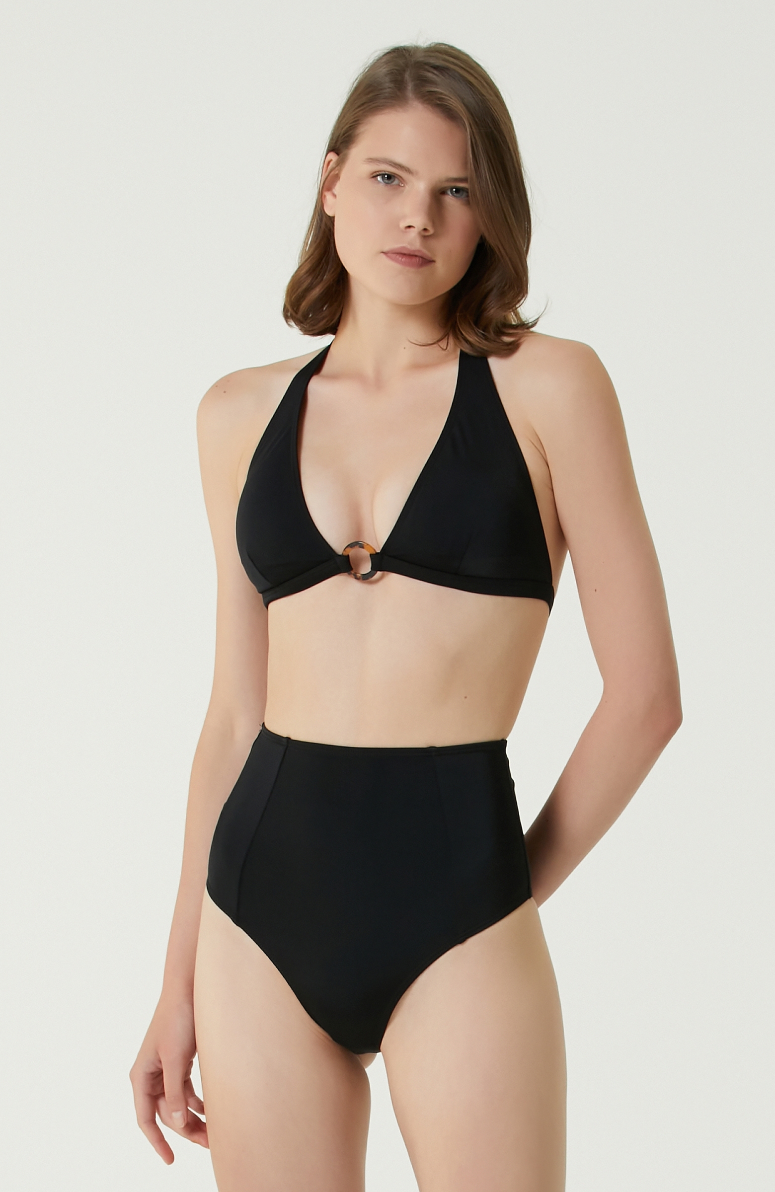 Anais & Margaux  -  Adrienne Yüksek Bel Aksesuar Detaylı Üçgen Bikini