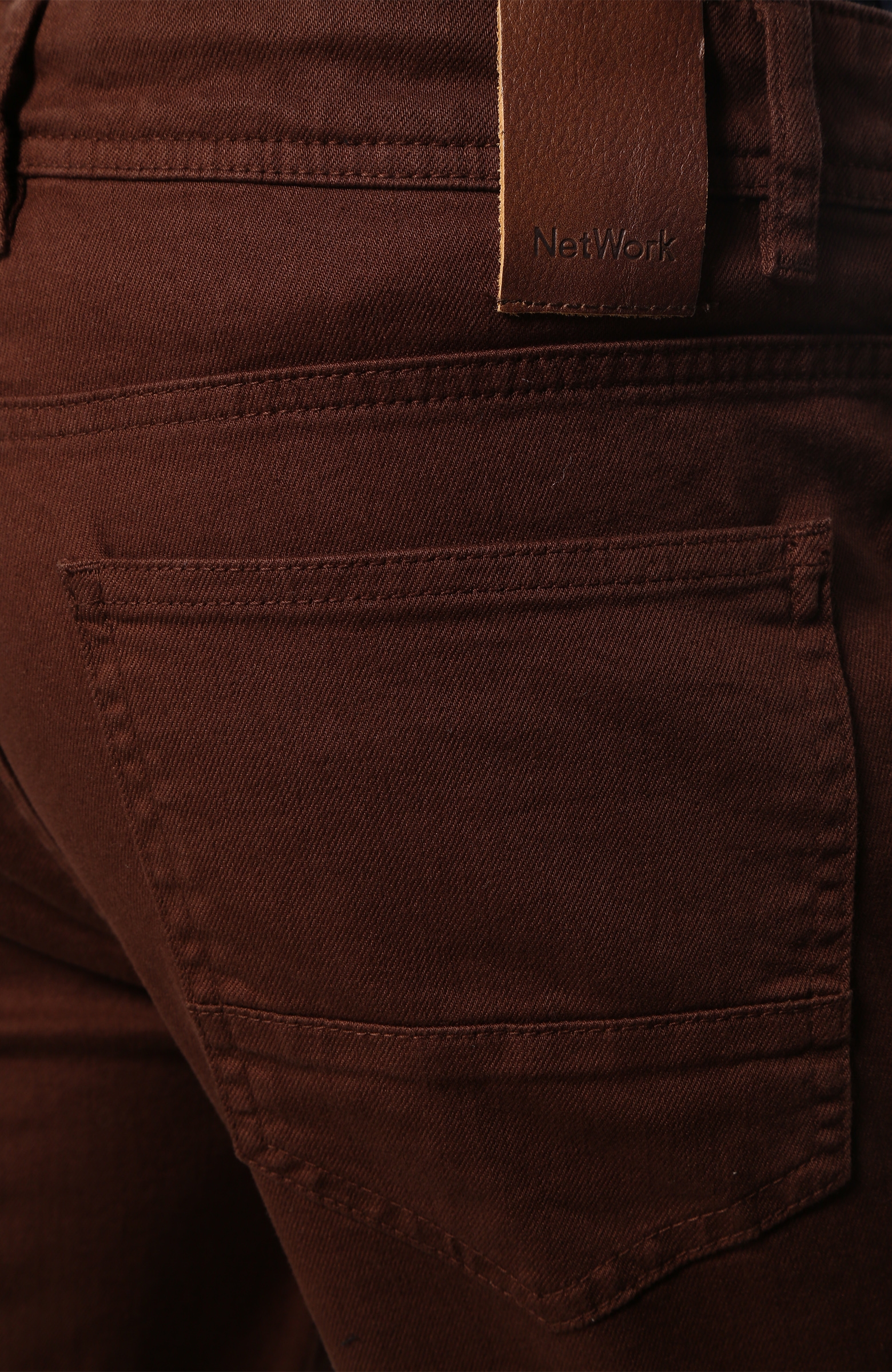 Slim Fit Kahverengi Normal Bel Casual Pantolon