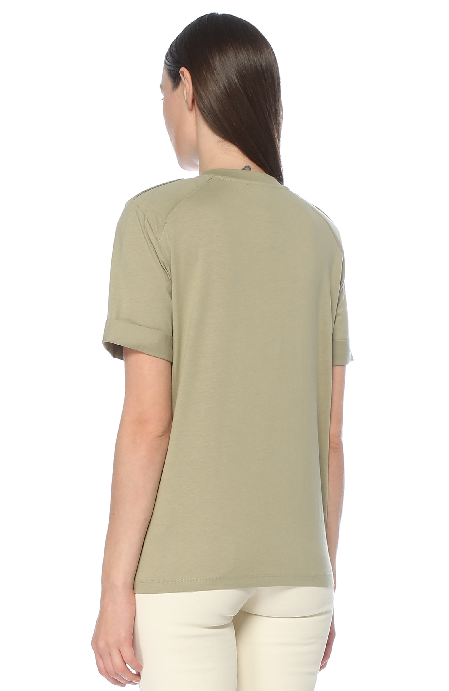 Yeşil Reglan Kollu T-shirt