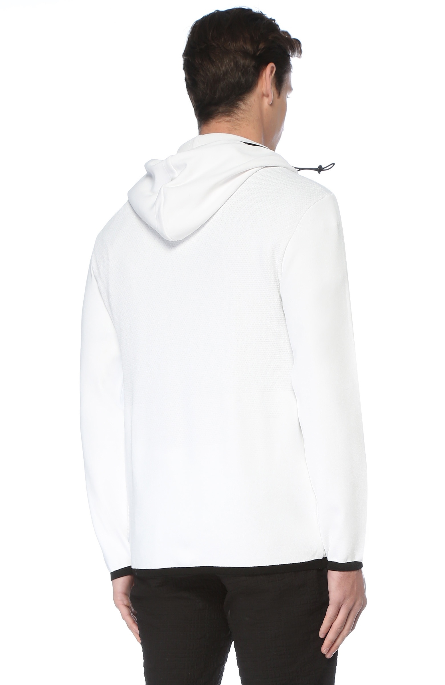 BJK x NetWork Beyaz Kapüşonlu Sweatshirt