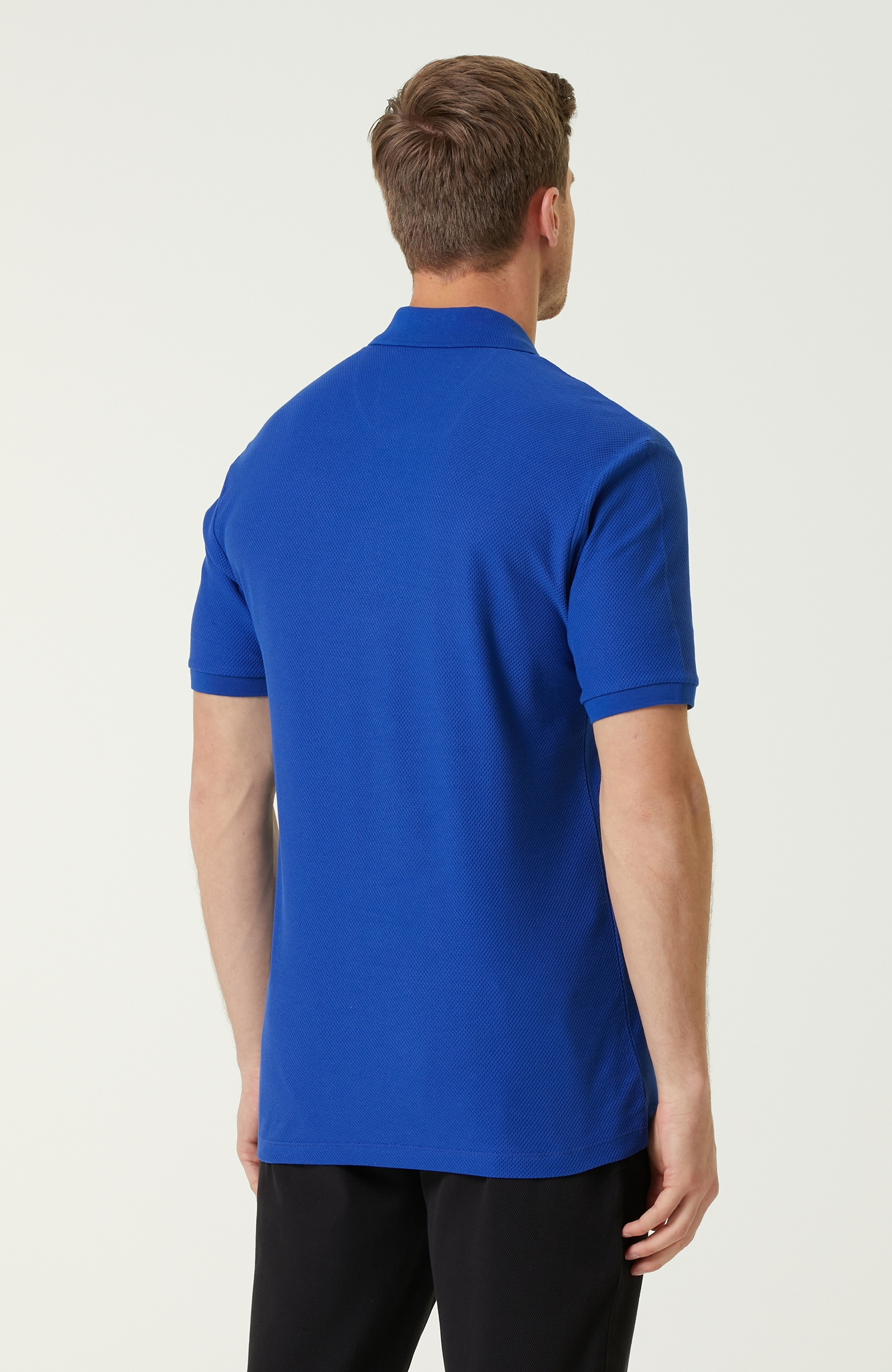 Slim Fit Mavi Polo Yaka T-shirt