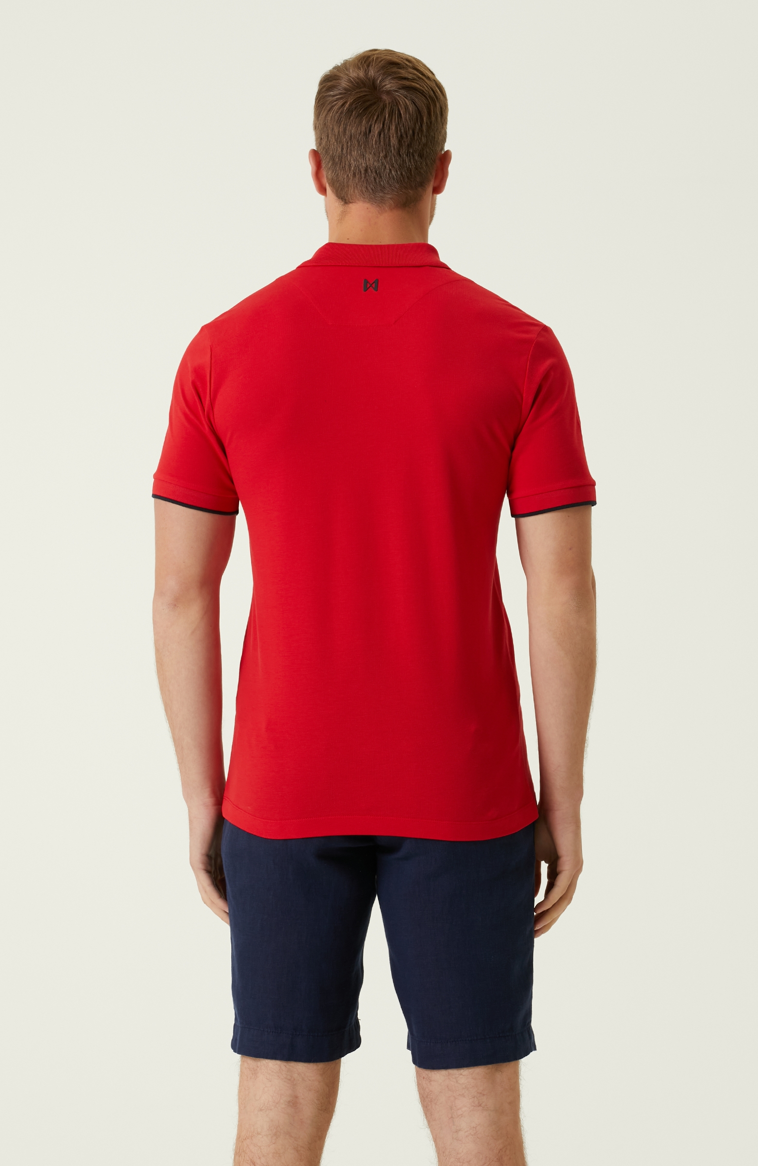 Comfort Fit Kırmızı Polo Yaka T-shirt