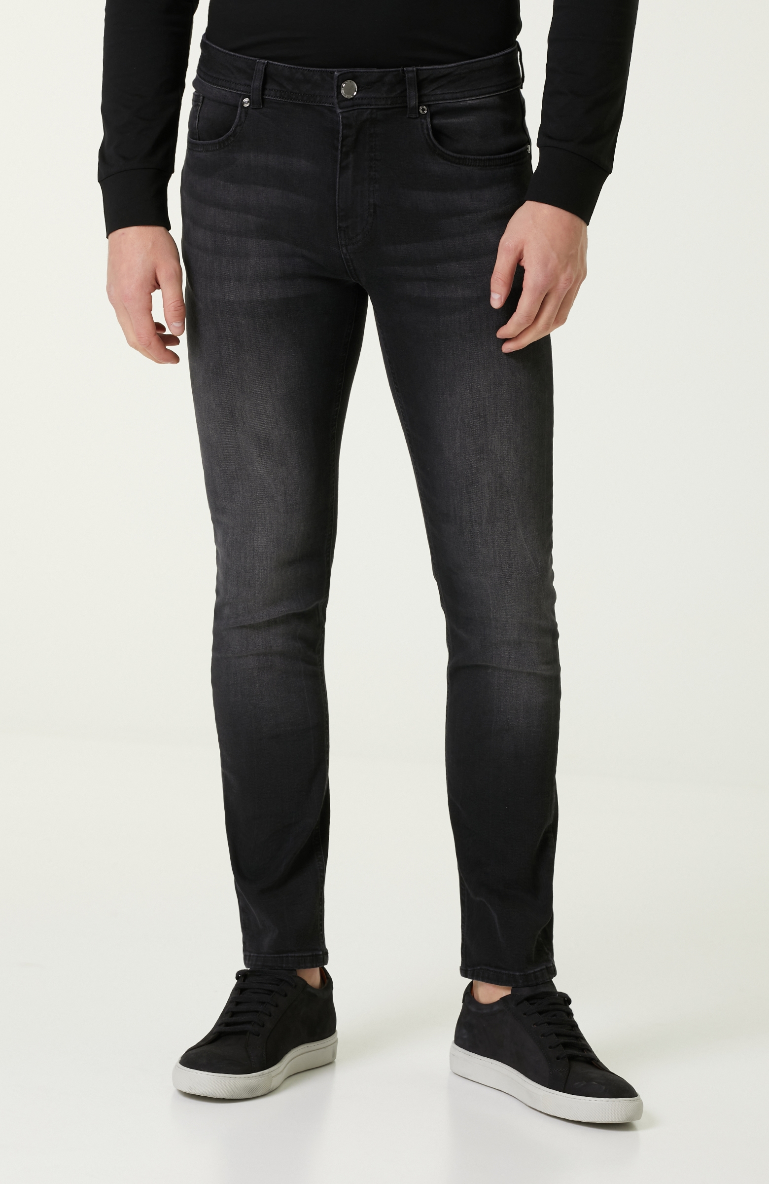 Slim Fit Siyah Normal Bel Jean Pantolon
