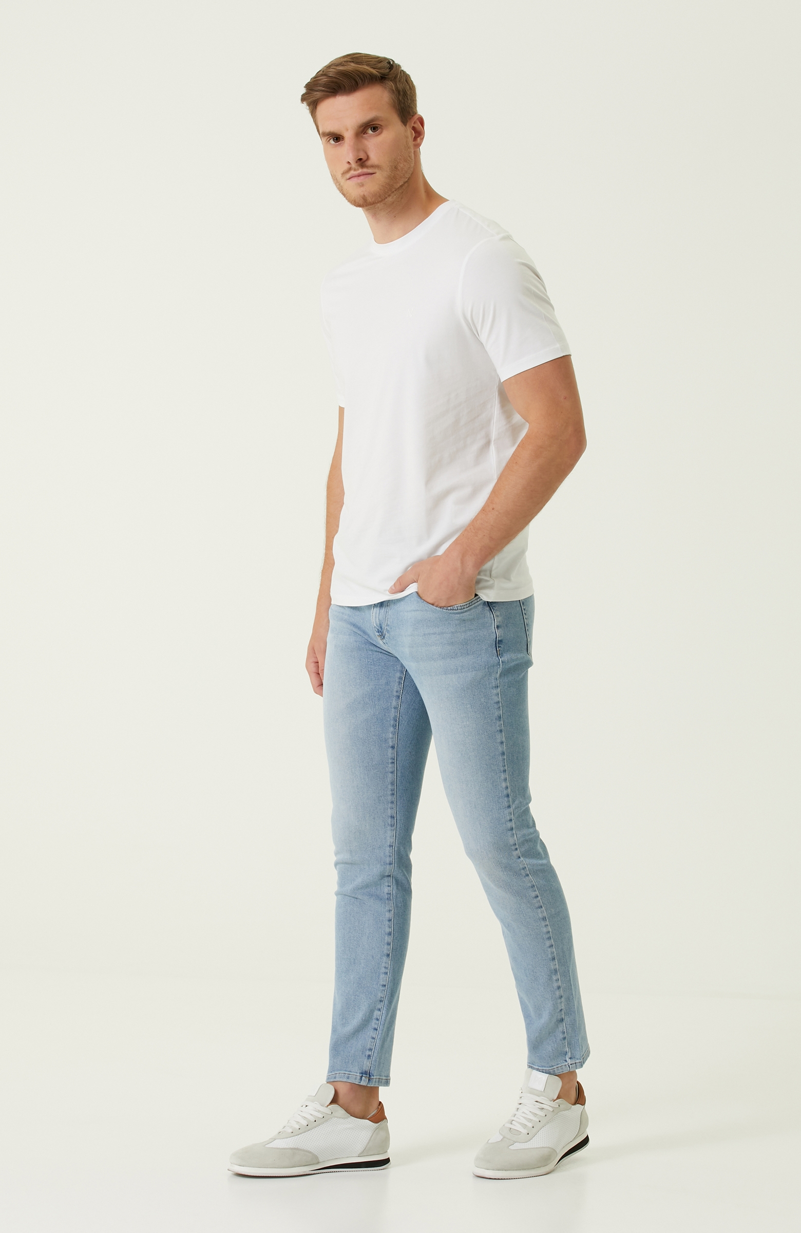 Slim Fit Mavi Normal Bel Jean Pantolon