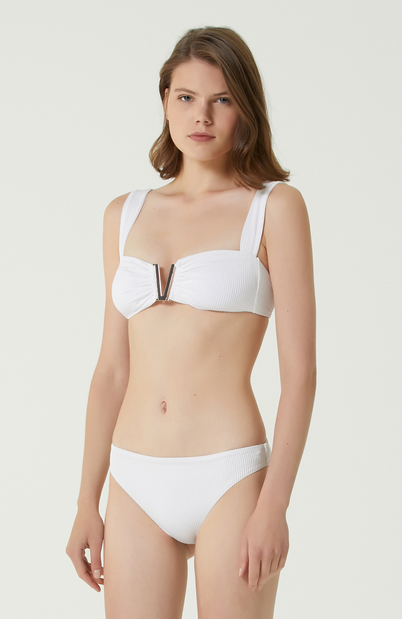 Anais & Margaux Liana Beyaz Toka Detaylı Bikini Takımı
