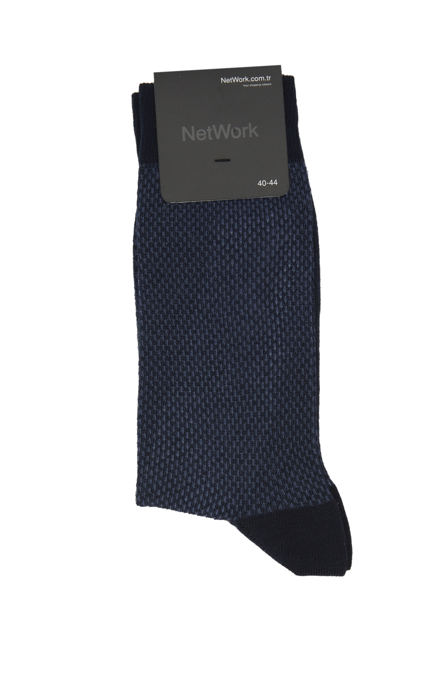 Lacivert Mikro Desenli Erkek Çorap