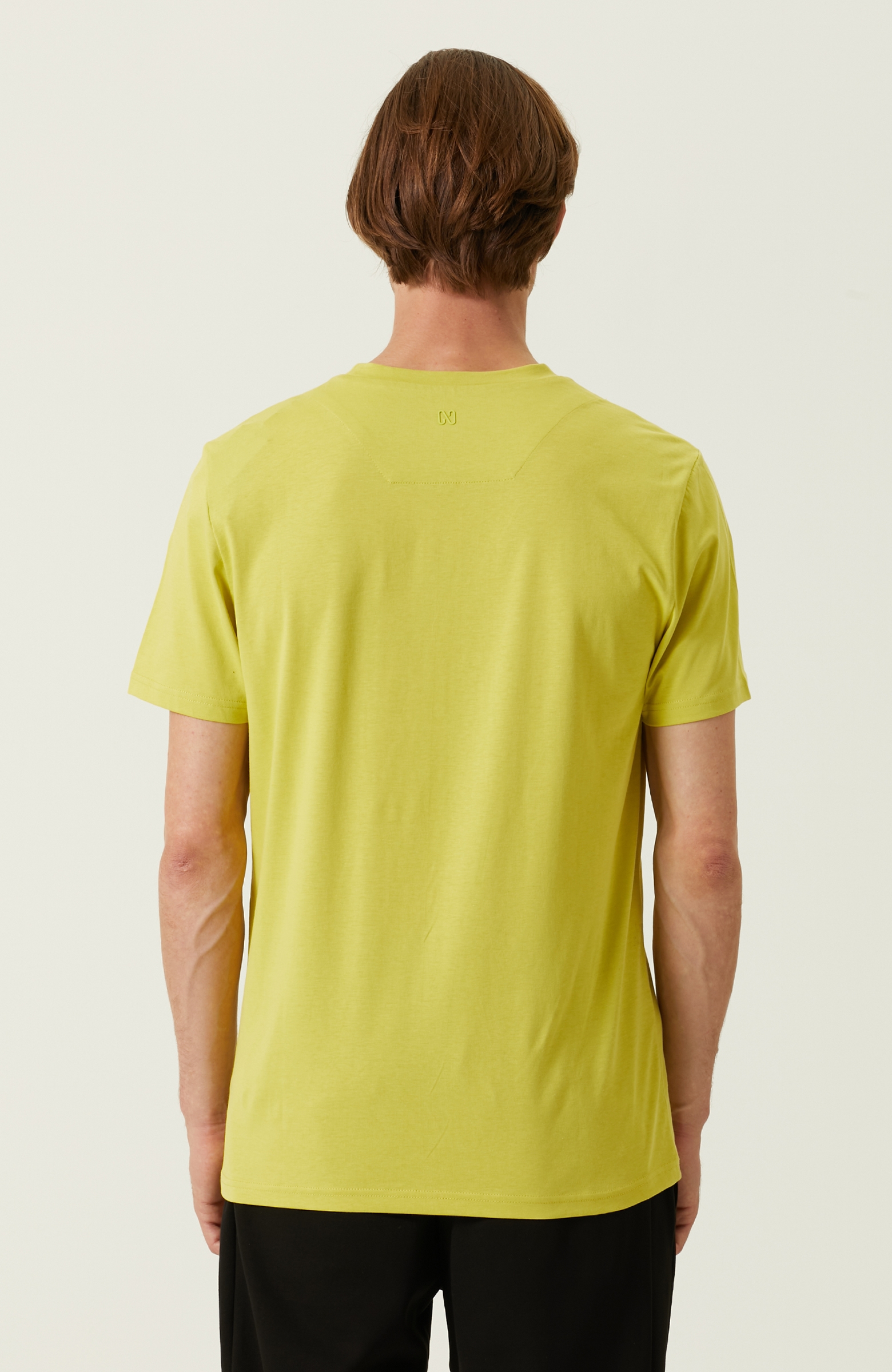Slim Fit Fıstık Yeşili T-shirt
