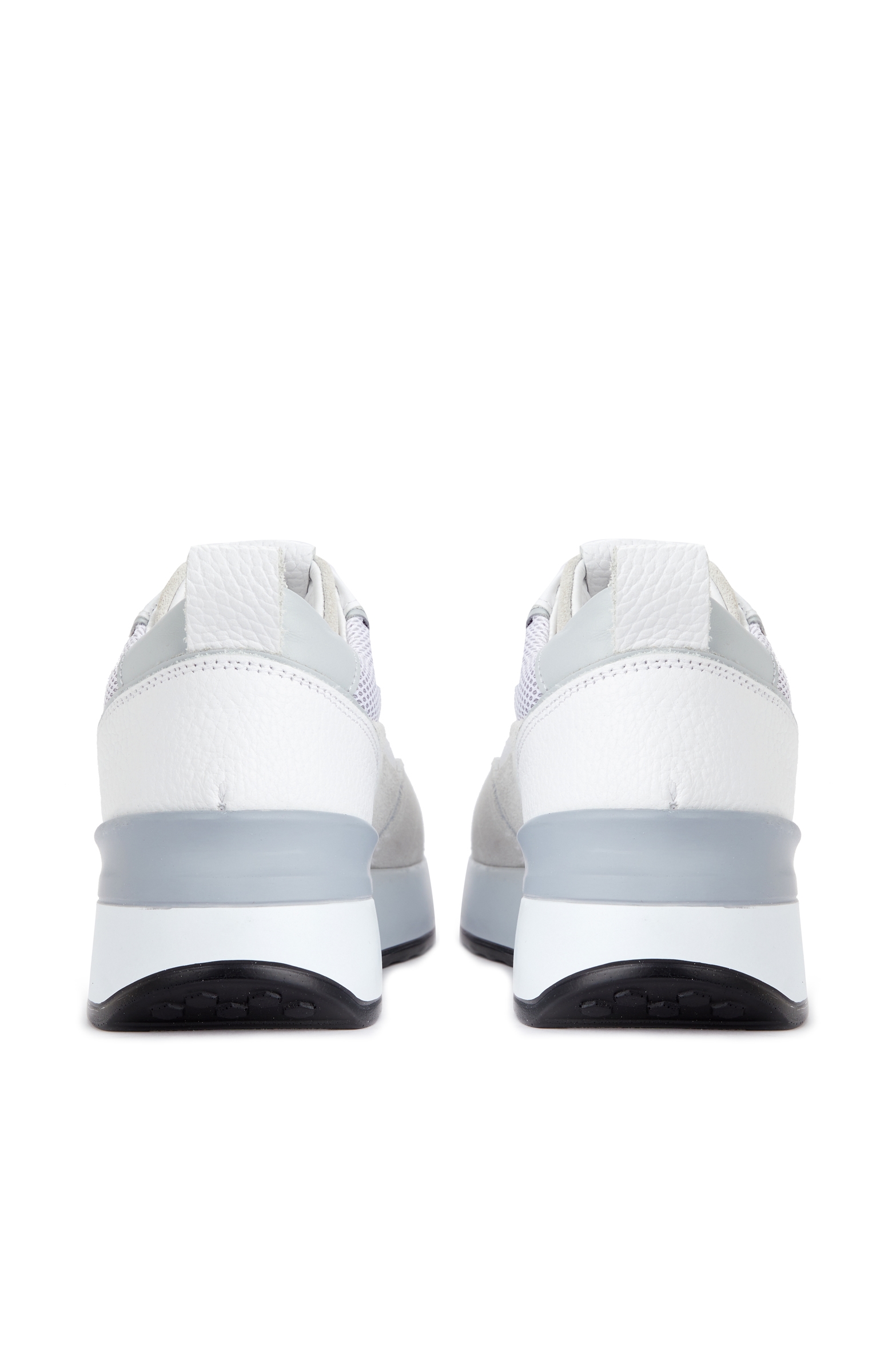 Beyaz Garnili Kadın Deri Sneaker