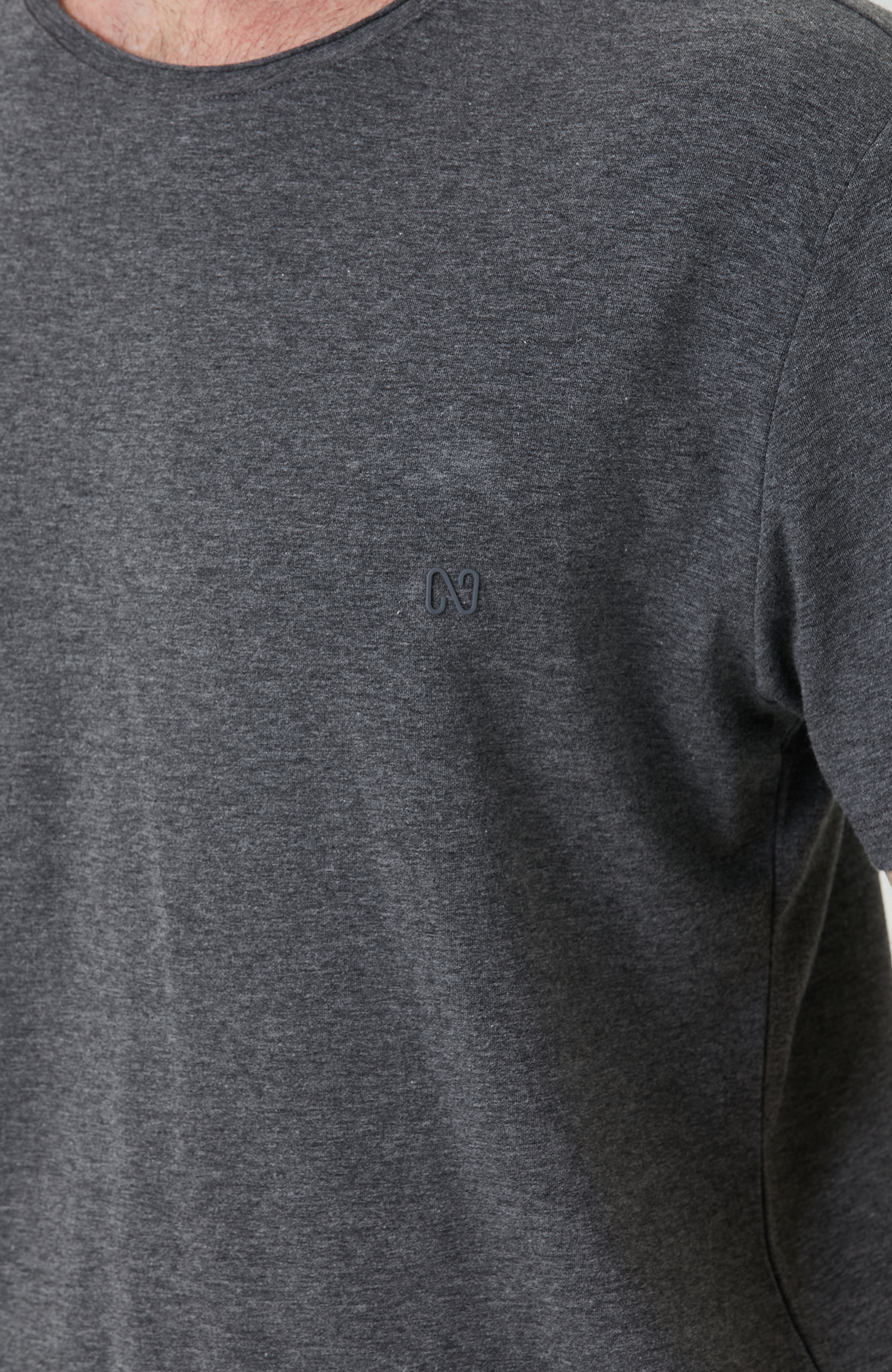 Antrasit Bisiklet Yaka Tshirt