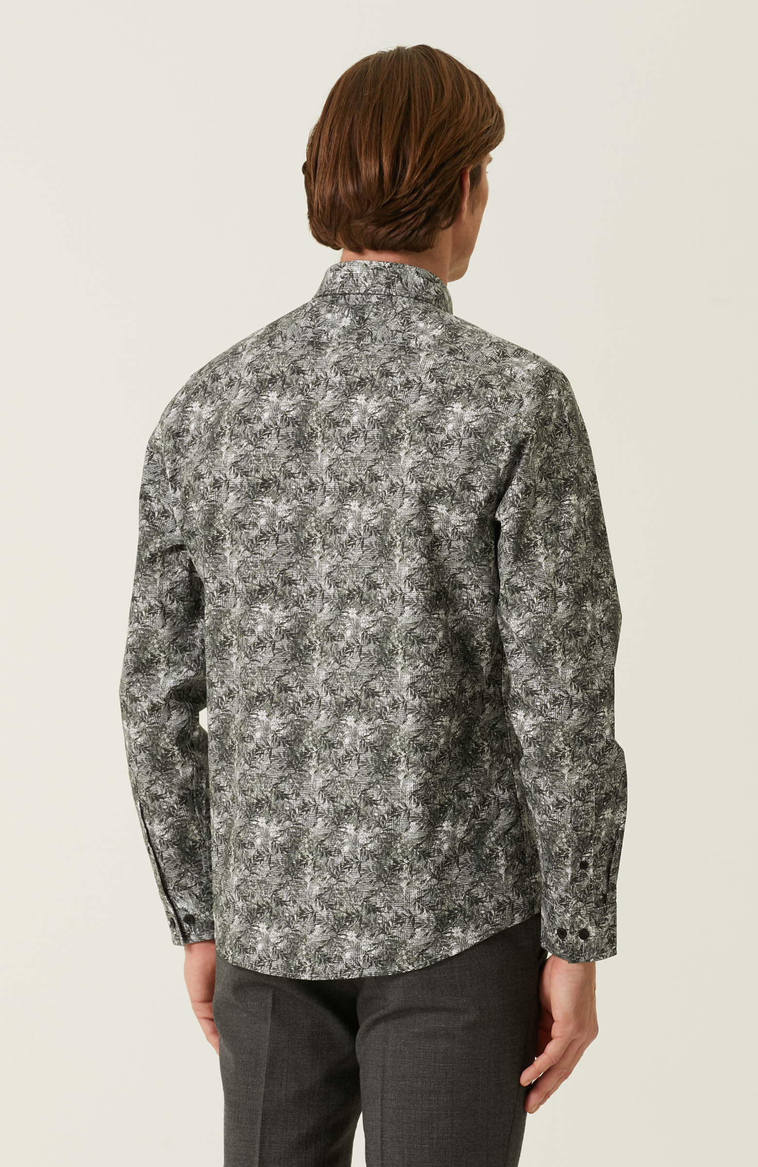 Slim Fit Haki Gömlek