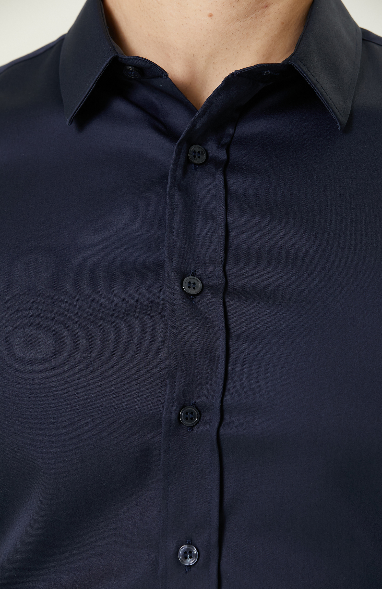 Lacivert Non-Iron Gömlek