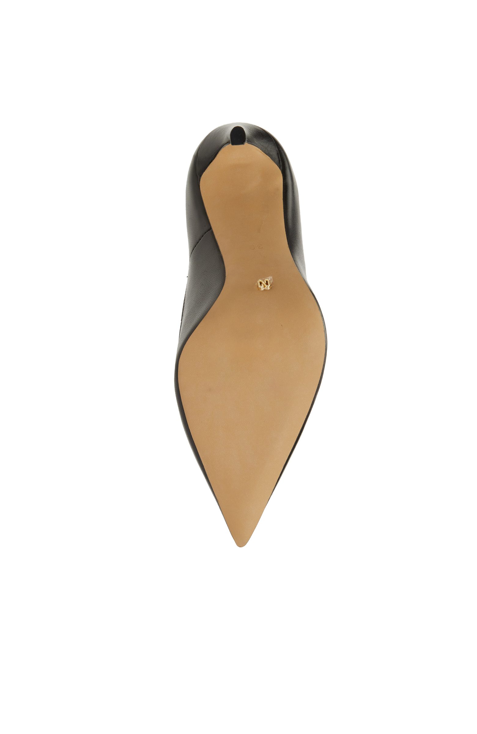 Siyah Kadın Deri Stiletto