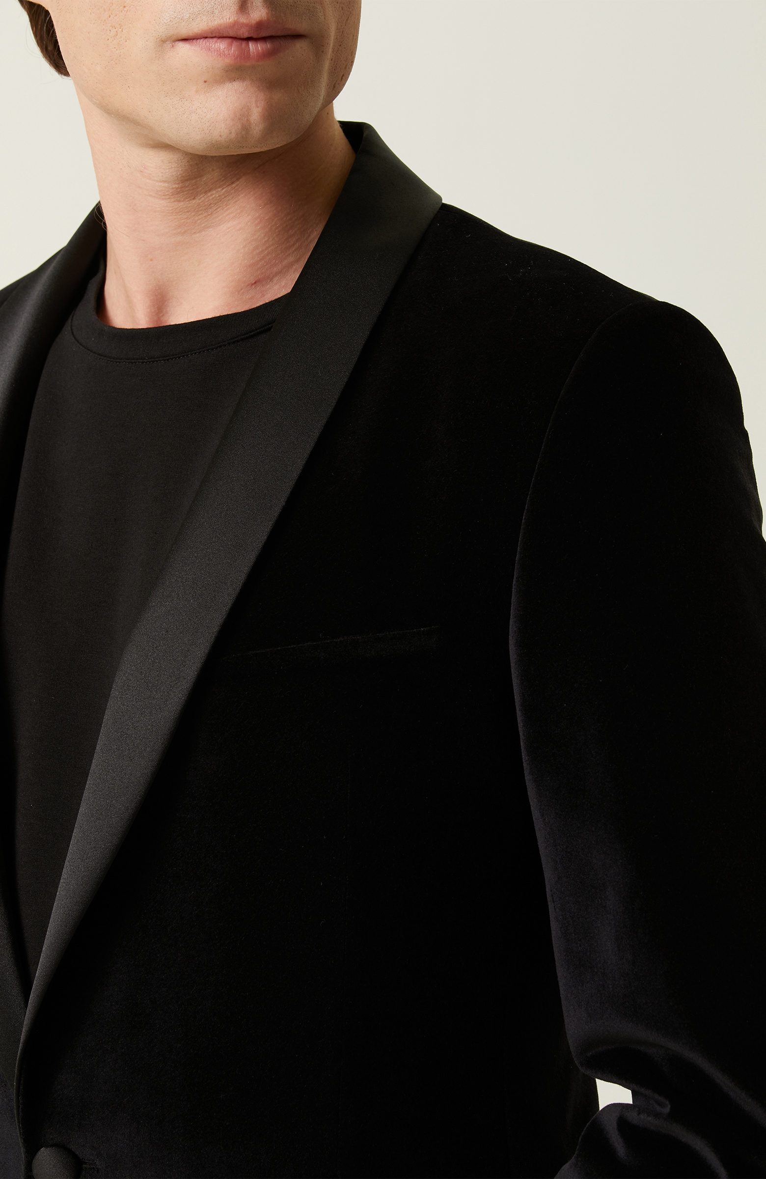 Siyah Saten Garnili Ceket