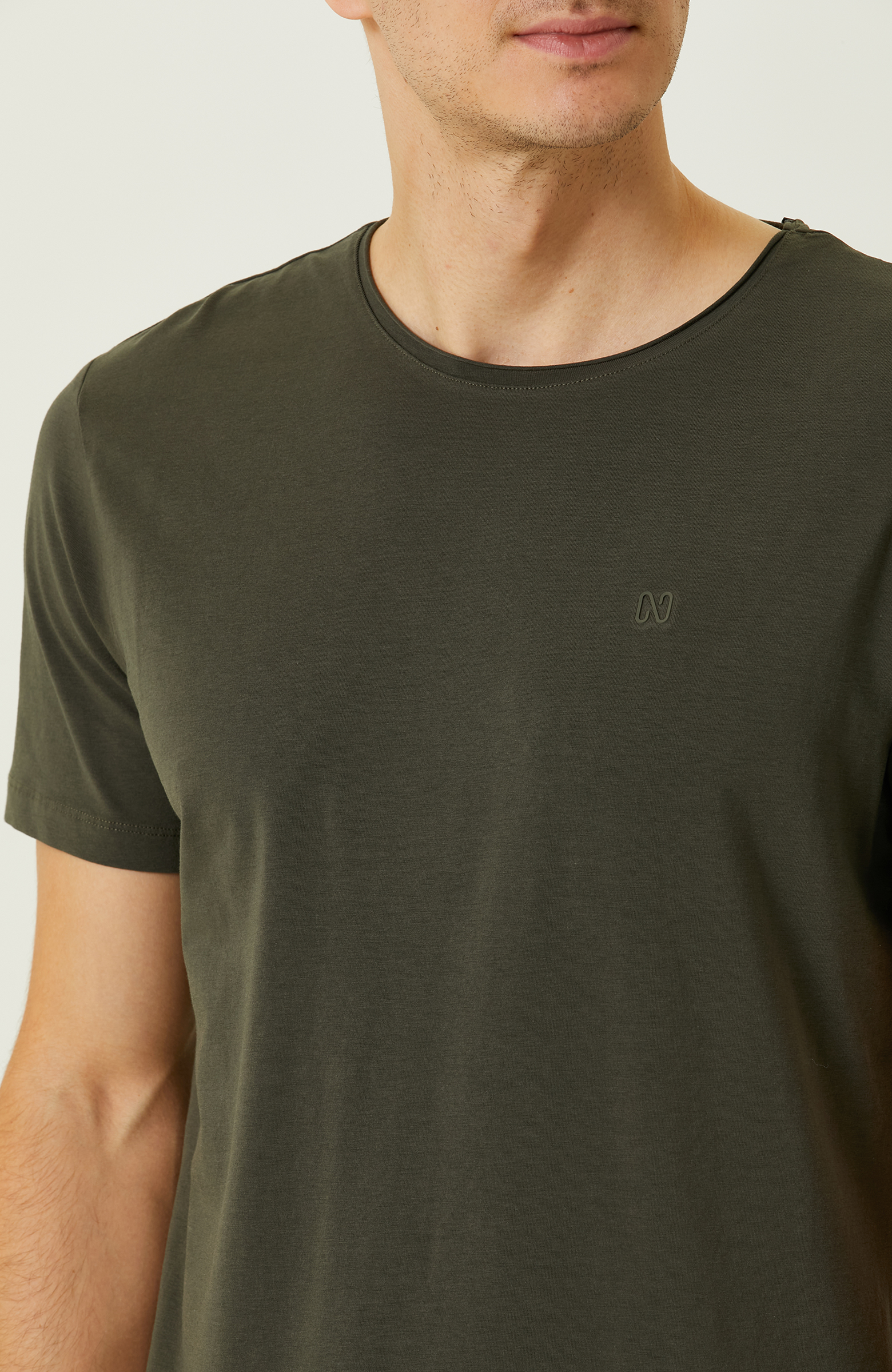 Haki Kısa Kollu T-shirt
