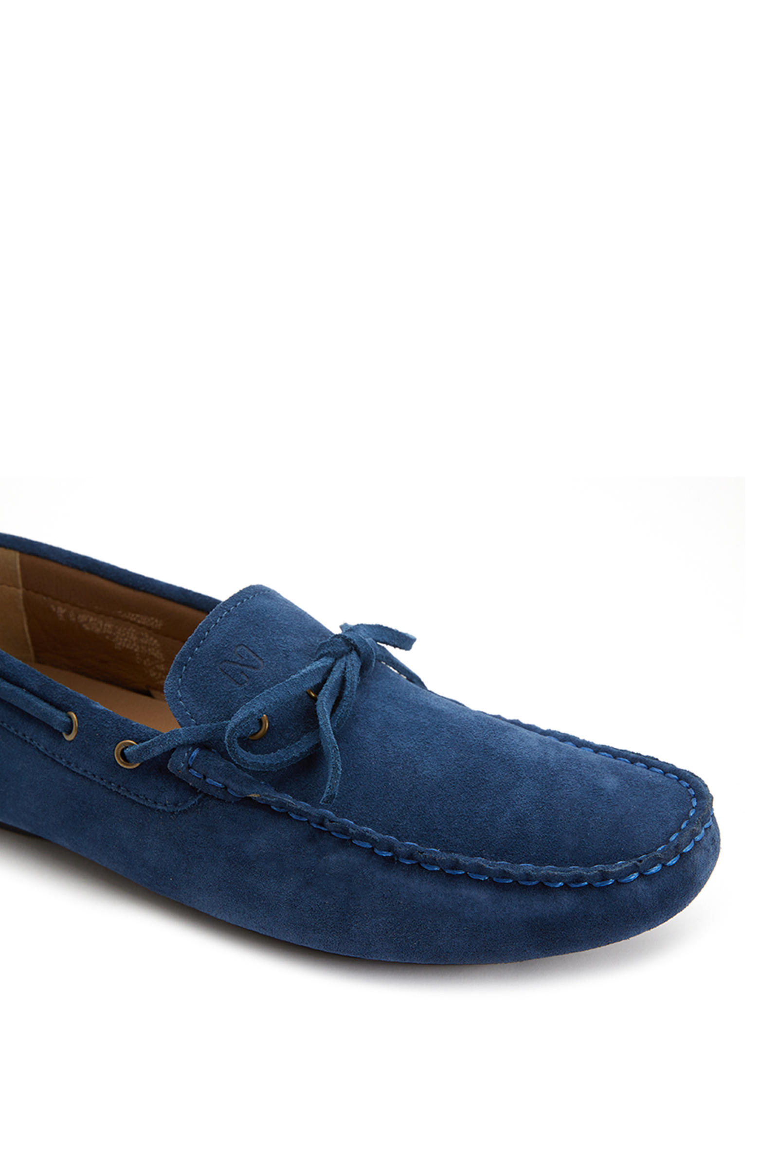 Lacivert Erkek Süet Deri Loafer