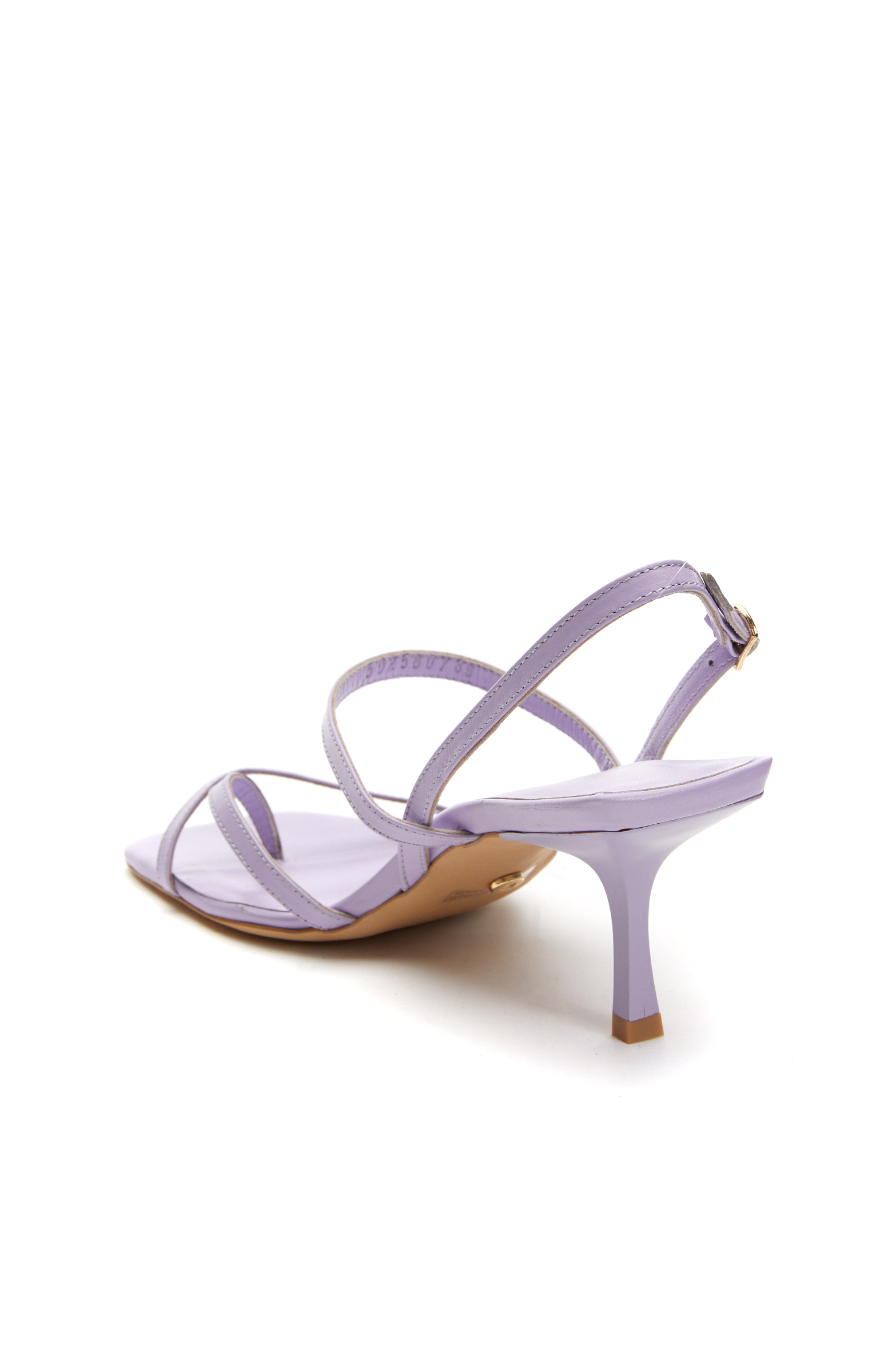 Lila Kadın Deri Sandalet -3