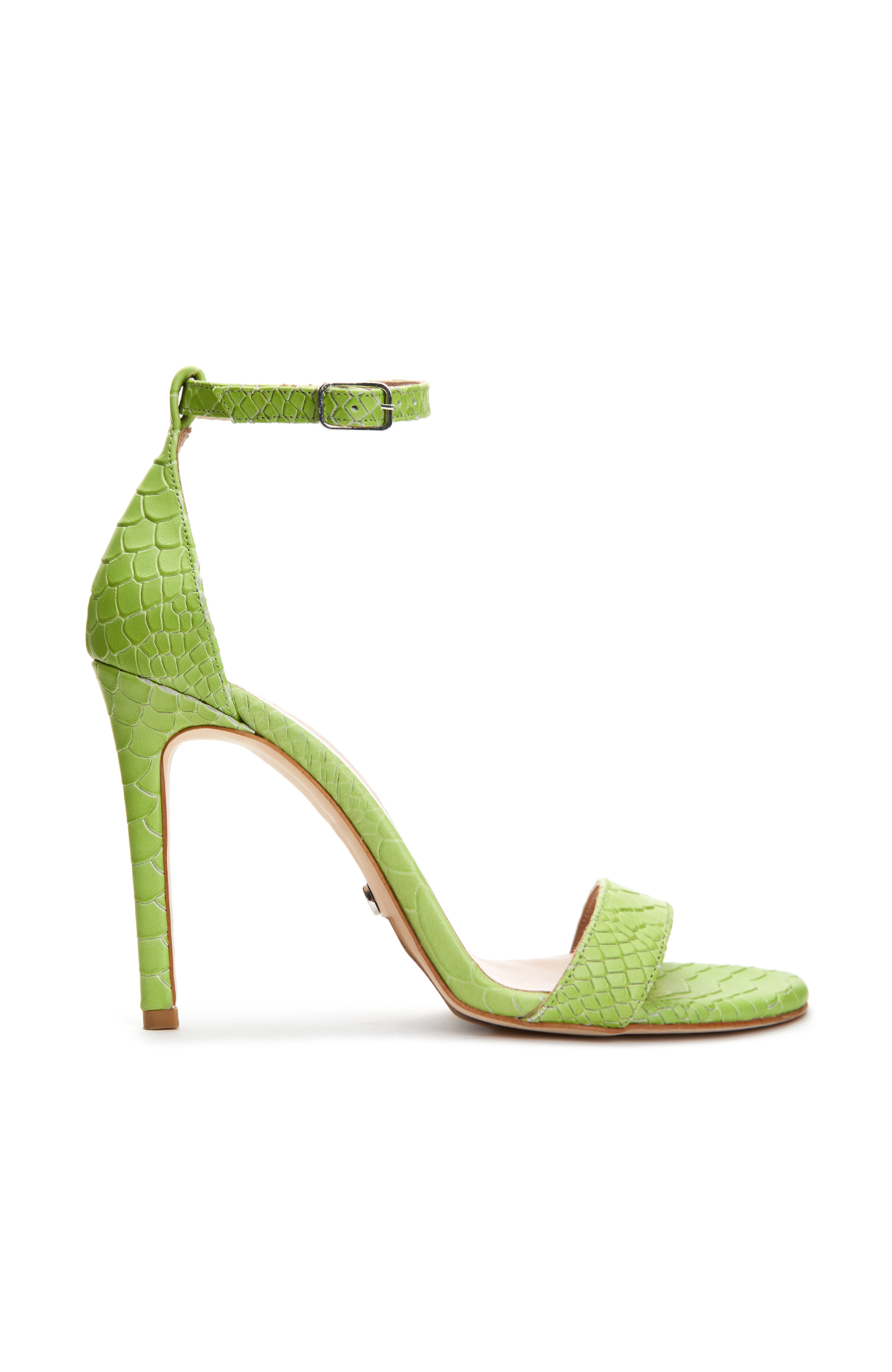 Yeşil Kadın Deri Sandalet -1