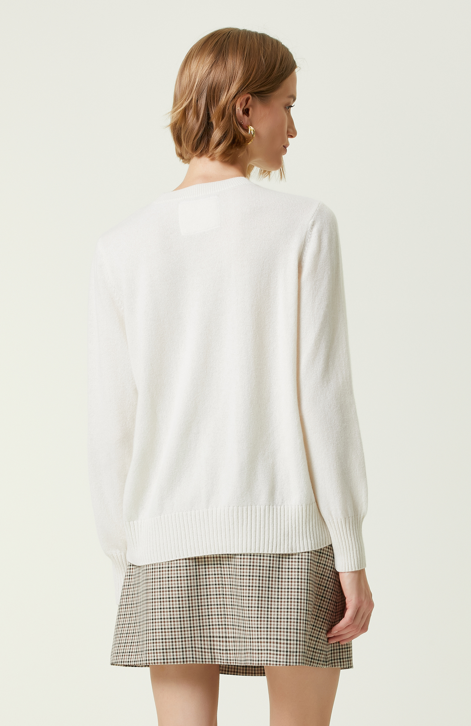 Limited Ekru Kaşmir Triko Kazak