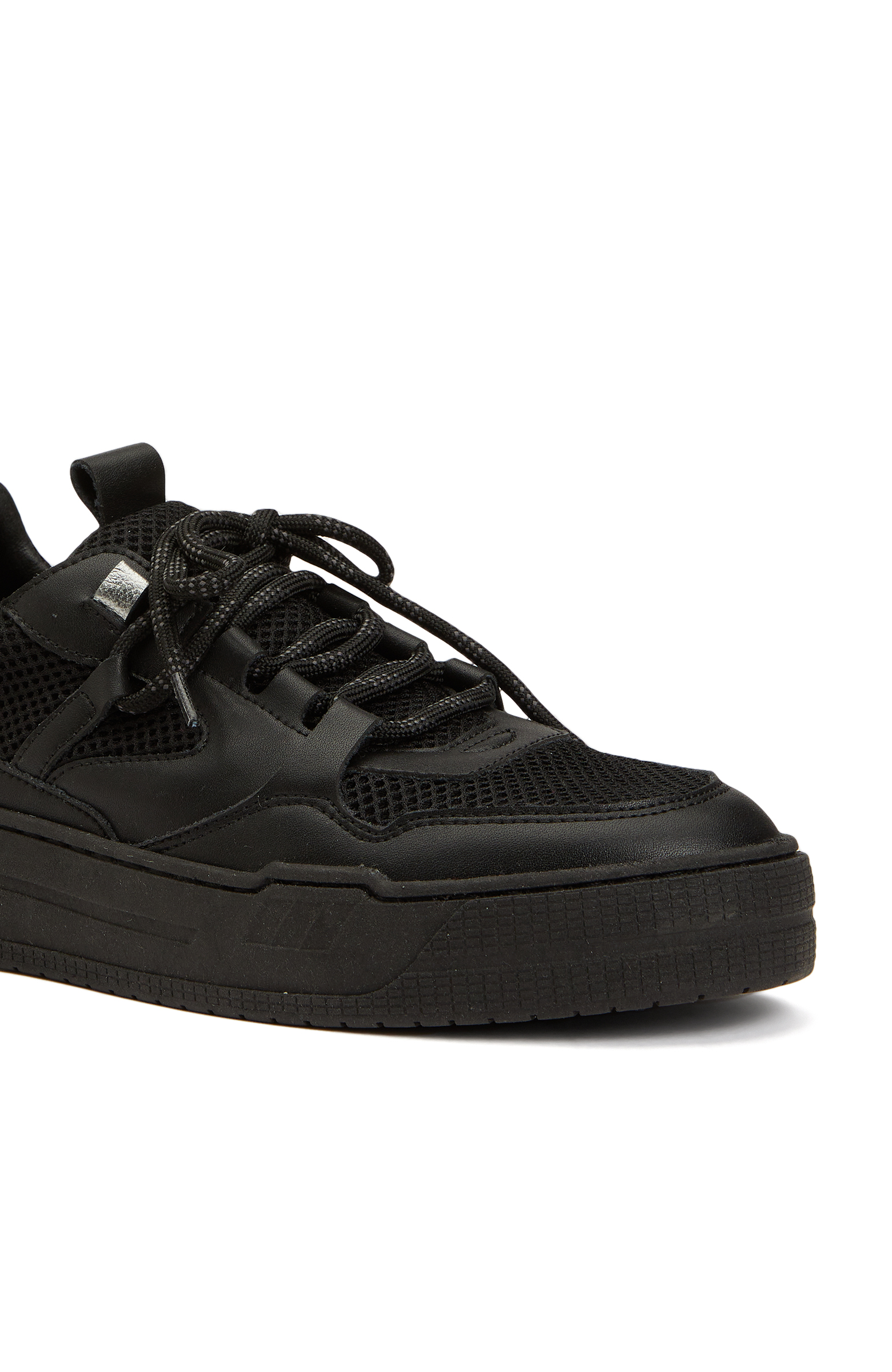 Siyah Kadın Deri Sneaker