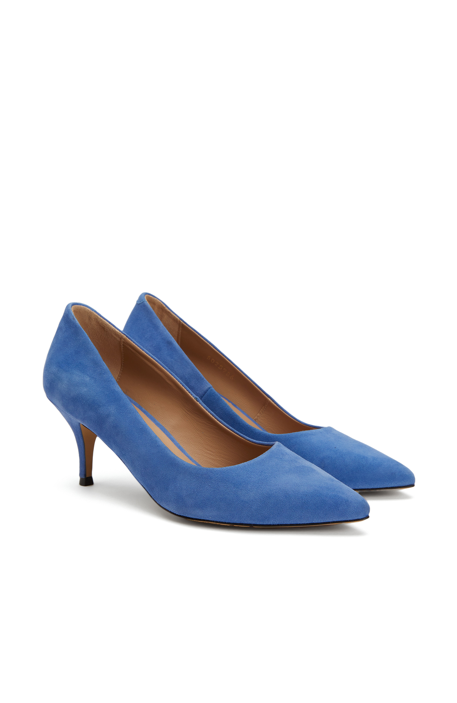 Mavi Süet Topuklu Ayakkabı -2