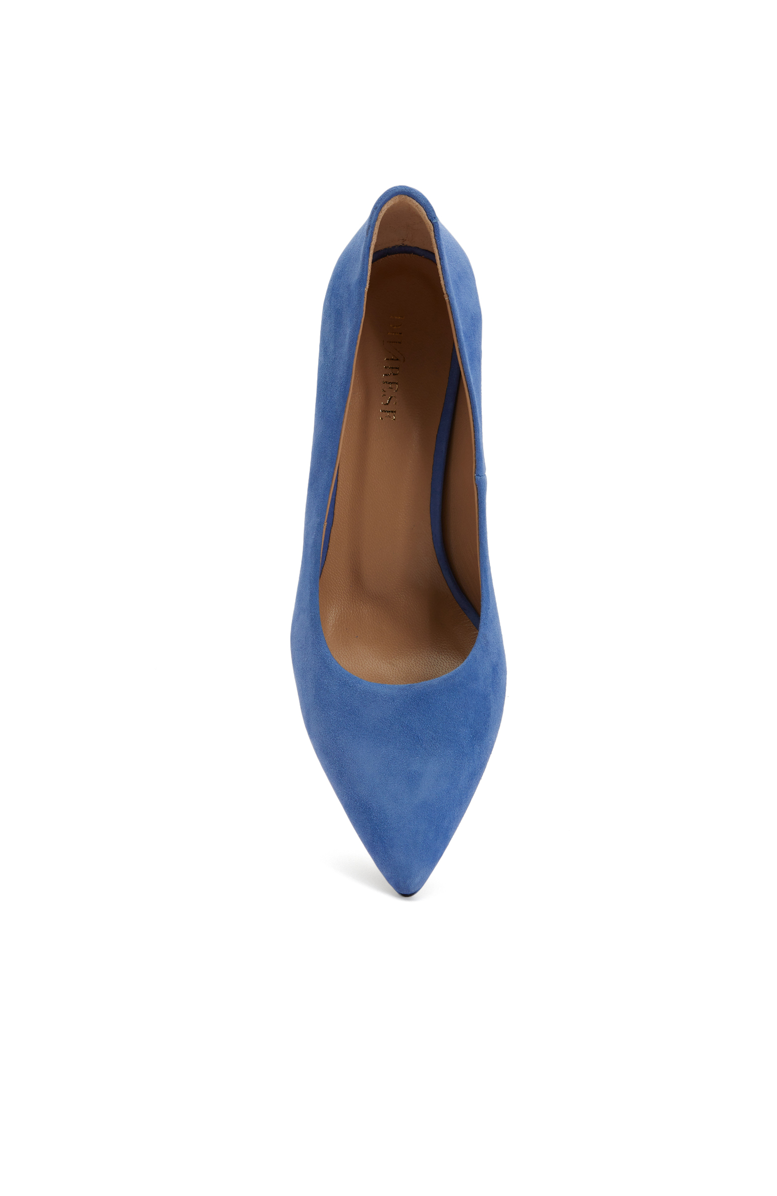 Mavi Süet Topuklu Ayakkabı -4