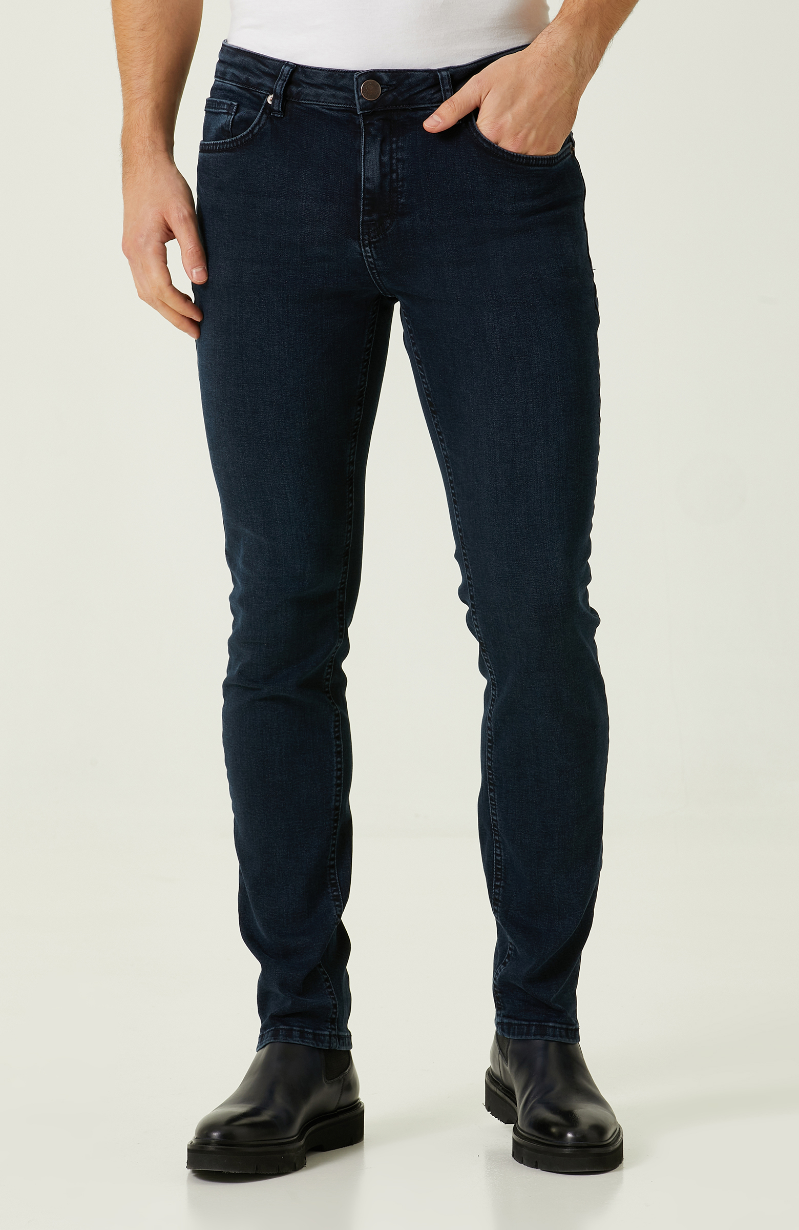 Lacivert Denim Pantolon_1