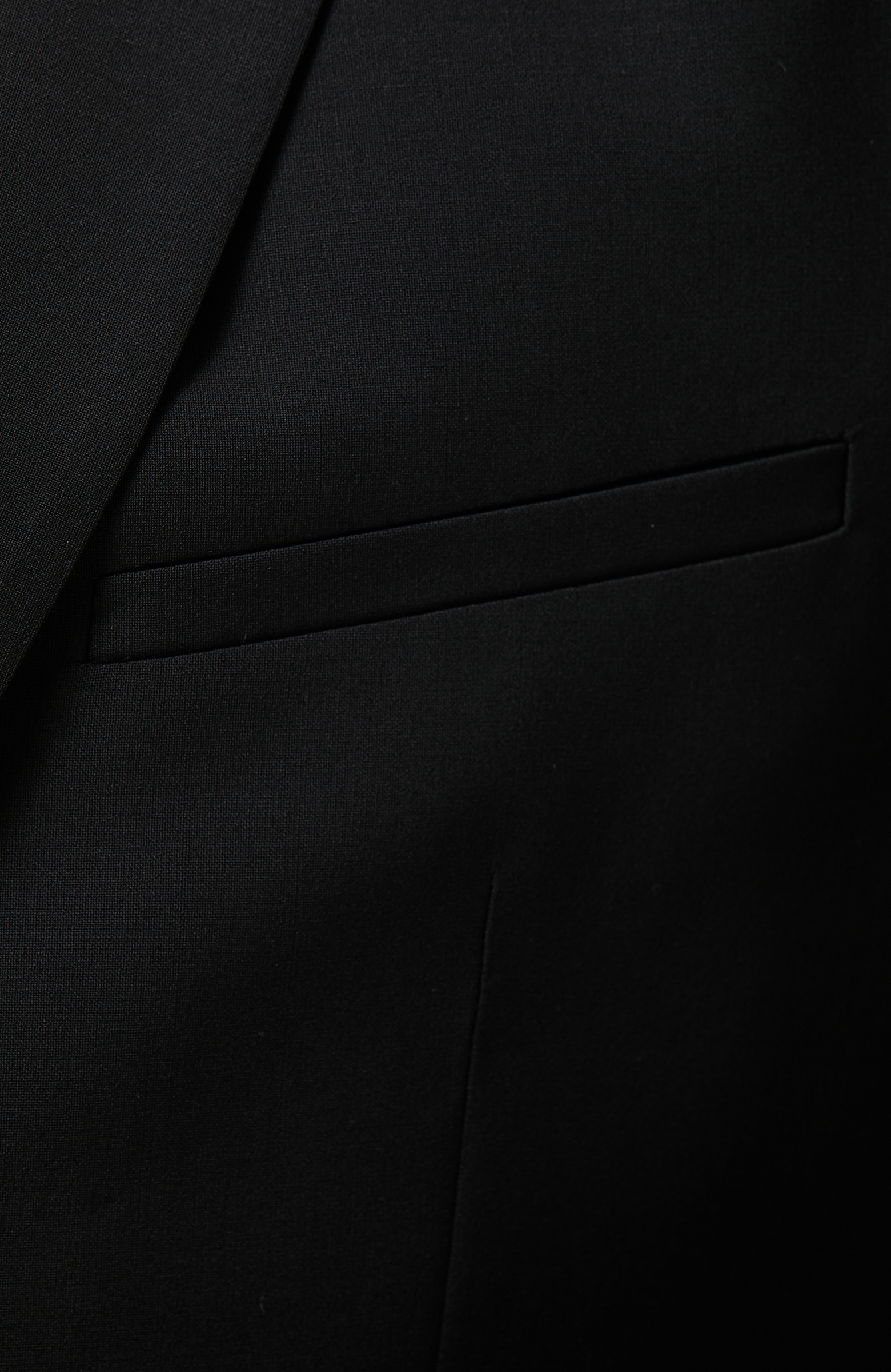 Siyah Yün Yelekli Takım Elbise