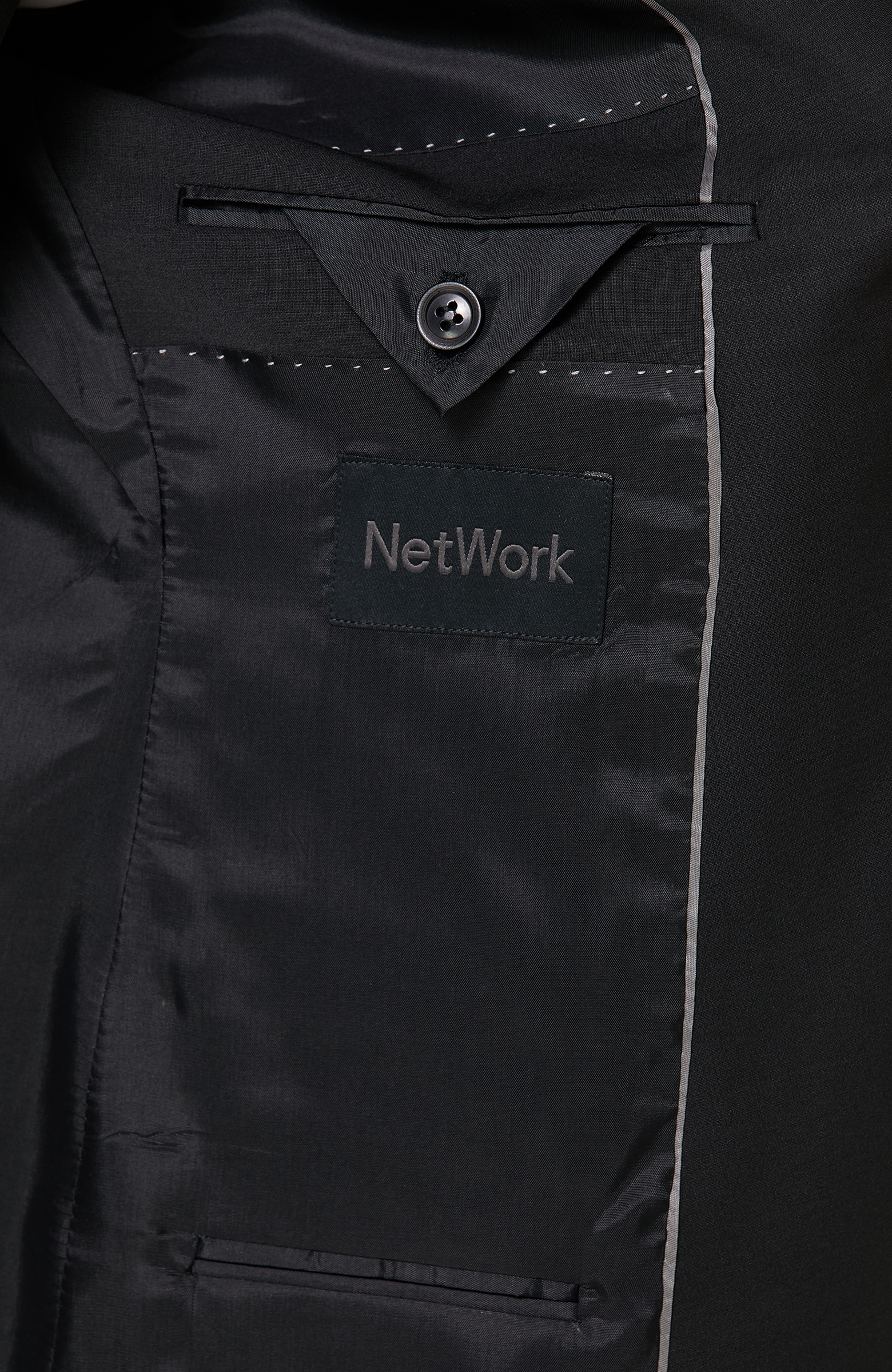 Siyah Yün Yelekli Takım Elbise