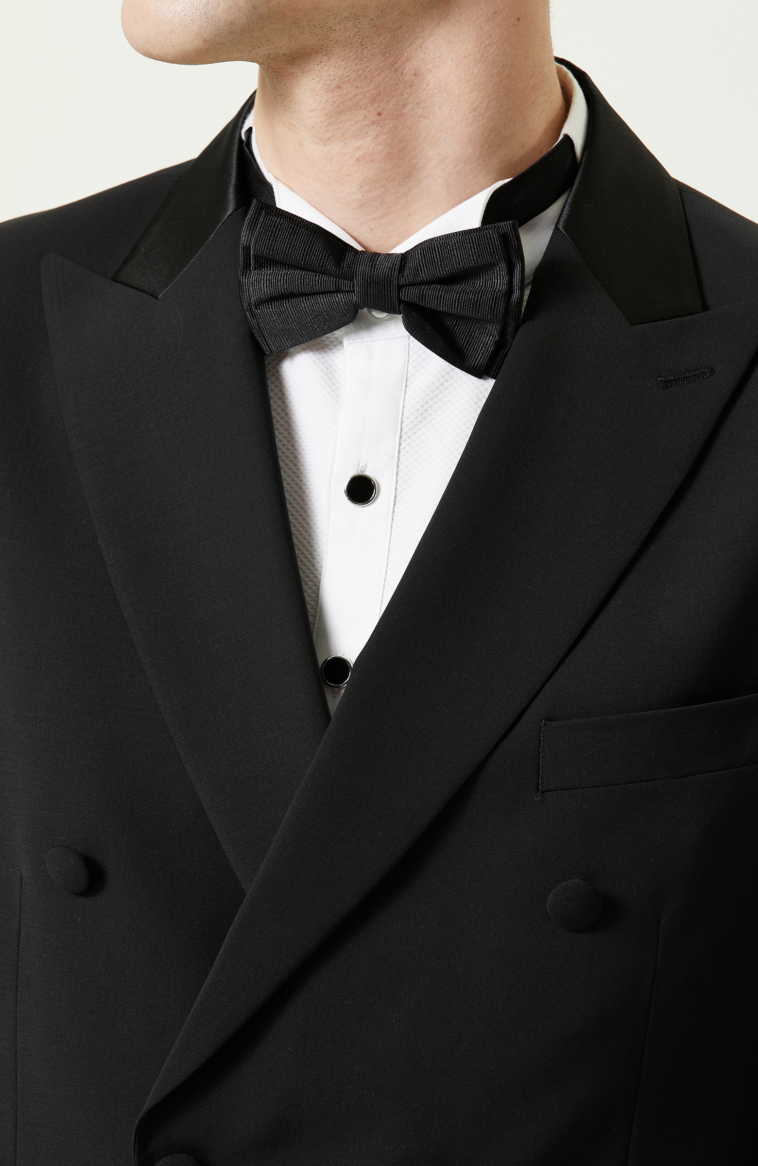 Siyah Yün Smokin Takım Elbise