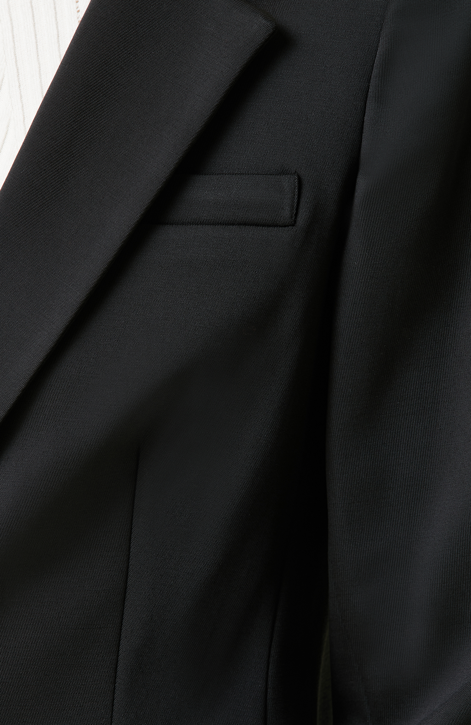 Siyah Tek Düğmeli Blazer Ceket