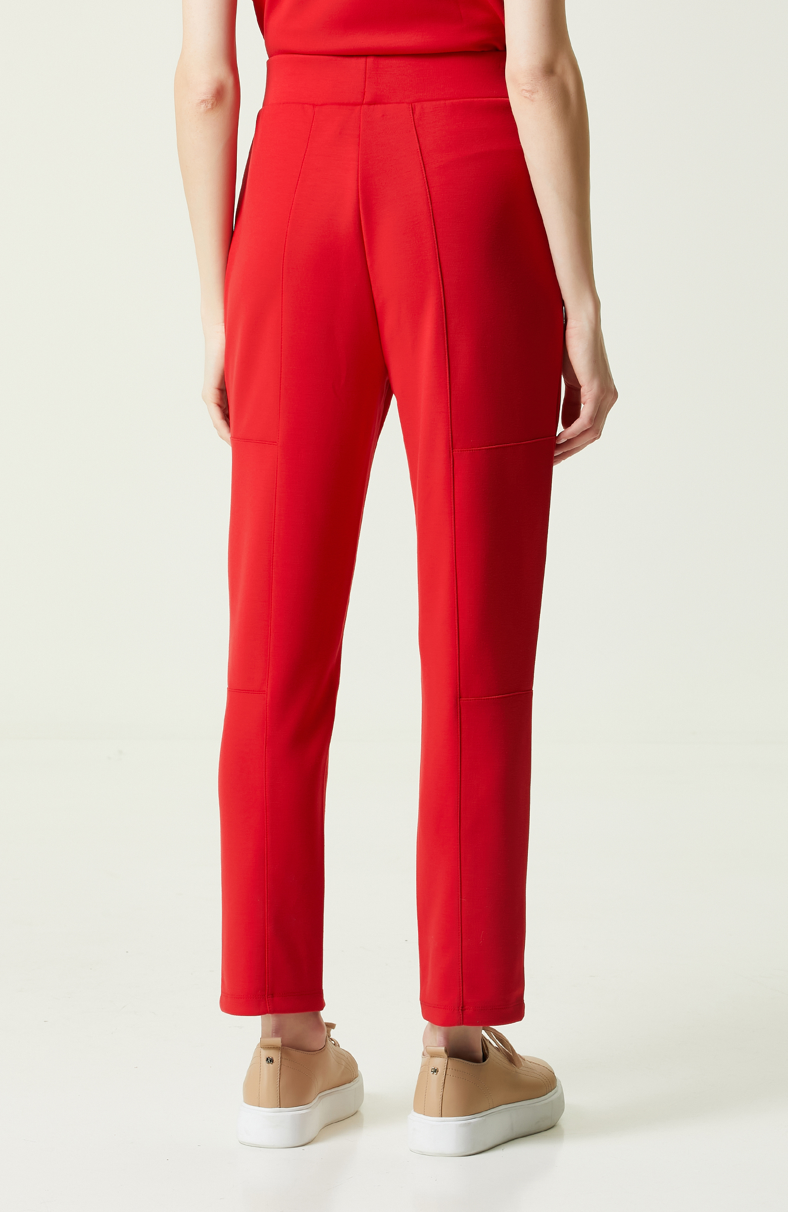 Kırmızı Dar Paça Eşofman Altı