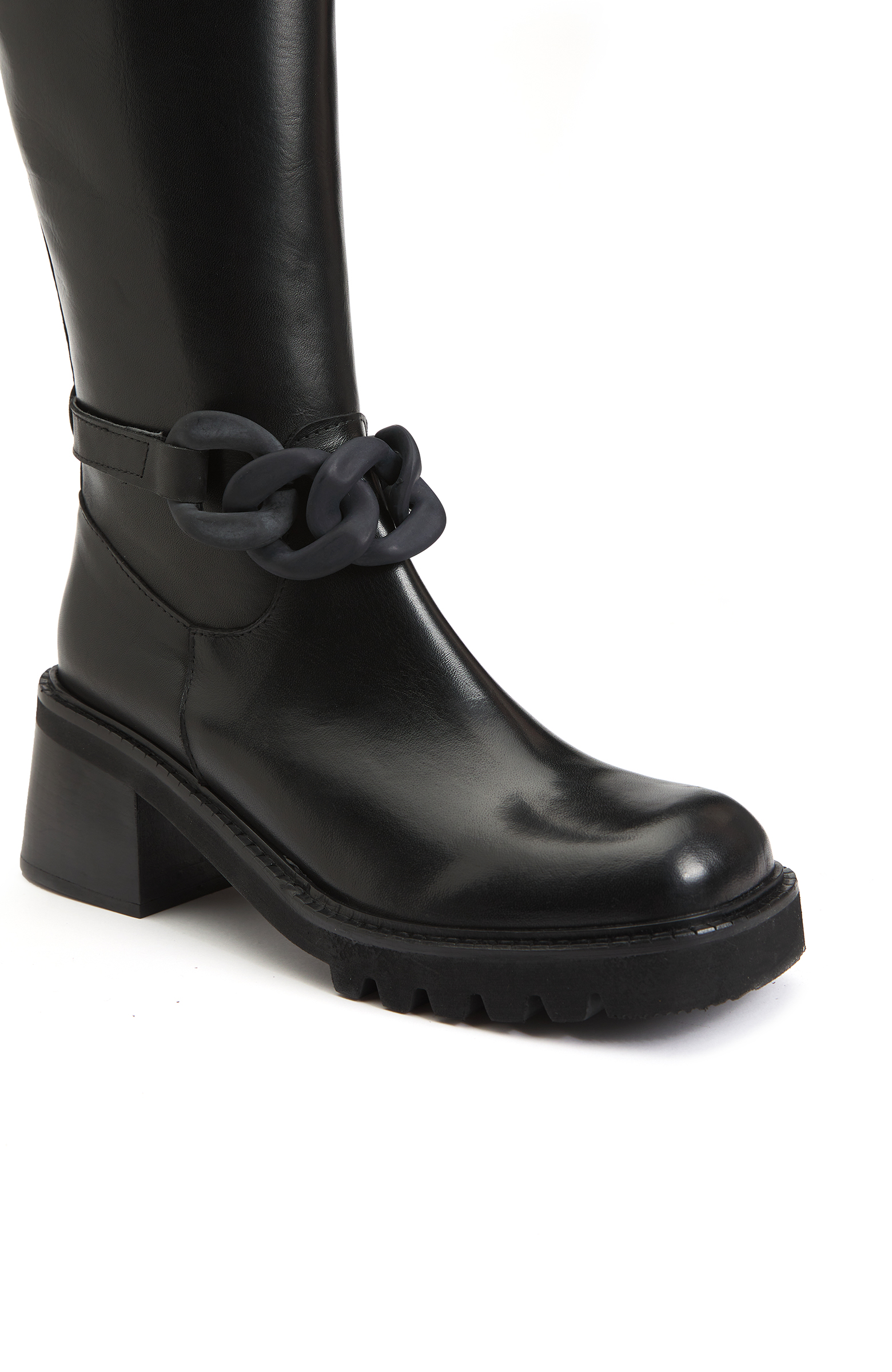 Siyah Kadın Deri Çizme