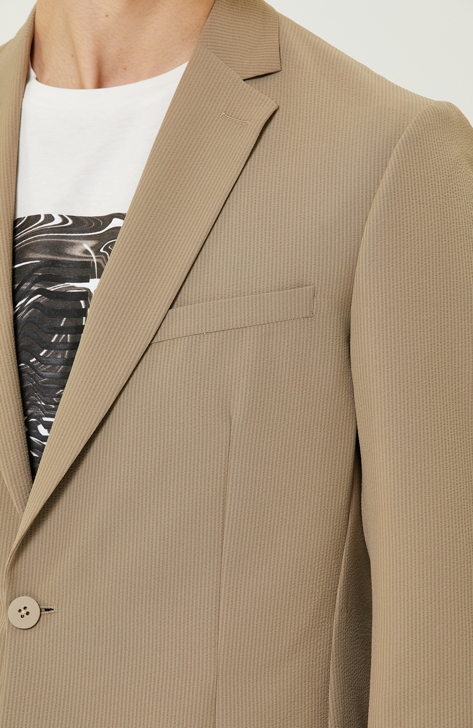 Camel Gofre Blazer Ceket