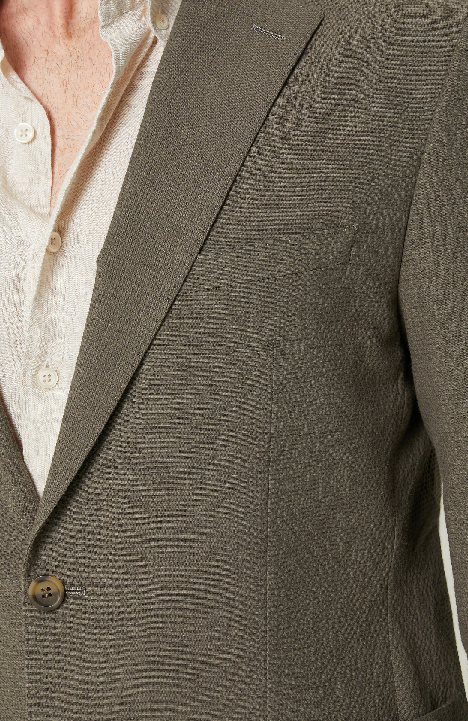 Mono Yaka Haki Takım Elbise