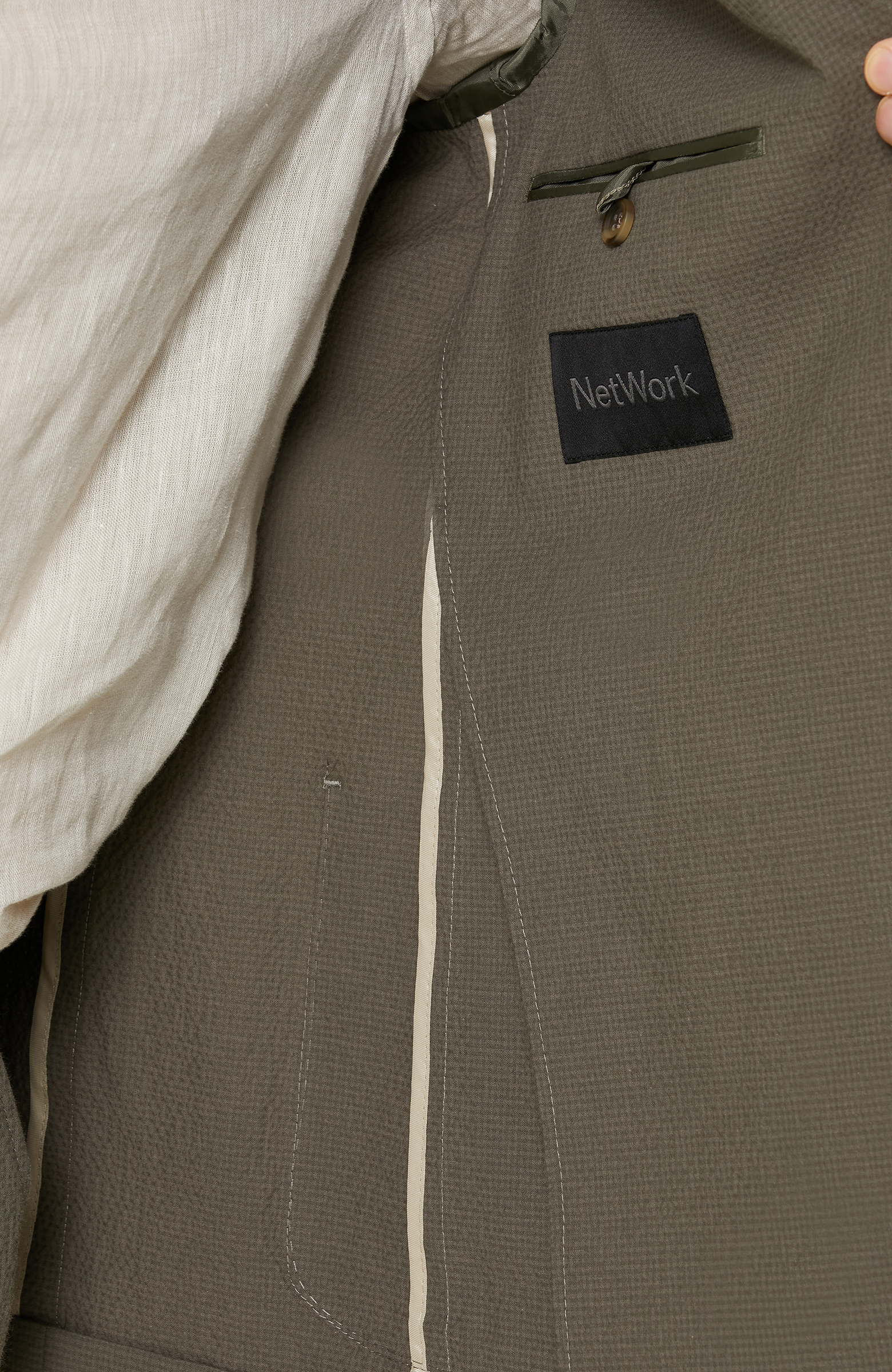 Mono Yaka Haki Takım Elbise