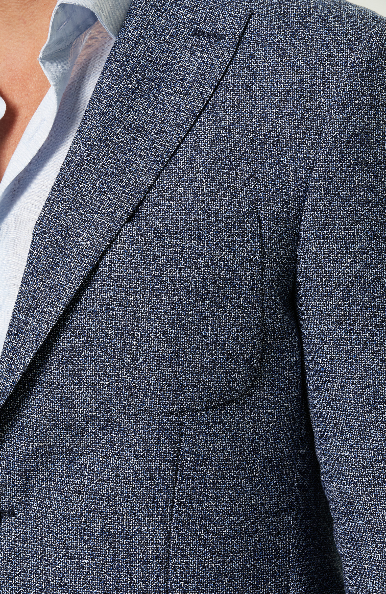 Mavi Desenli Blazer Ceket