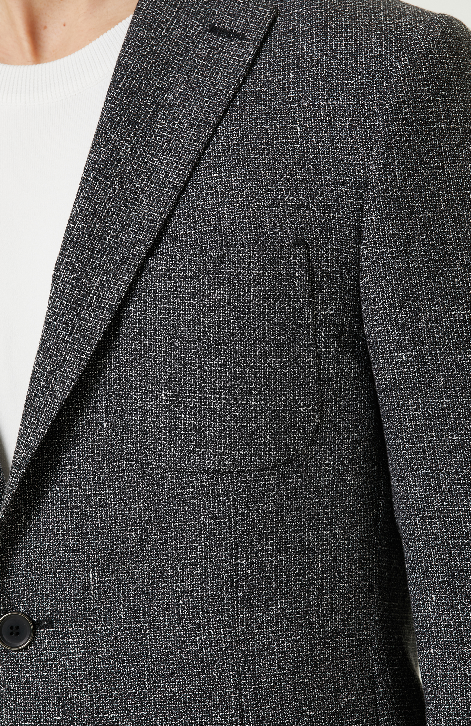 Siyah Desenli Blazer Ceket