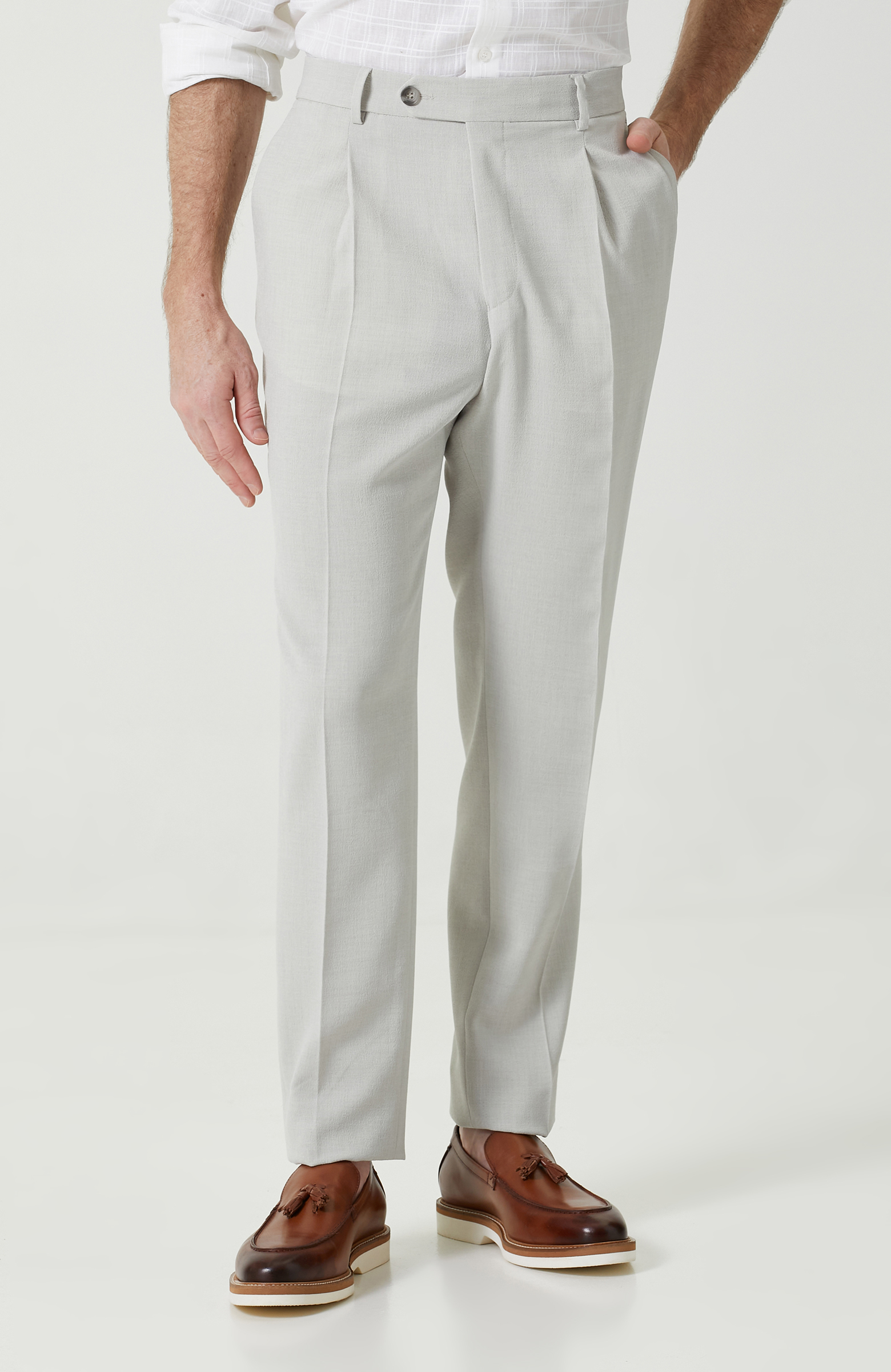 Taş Rengi Düz Paça Pantolon