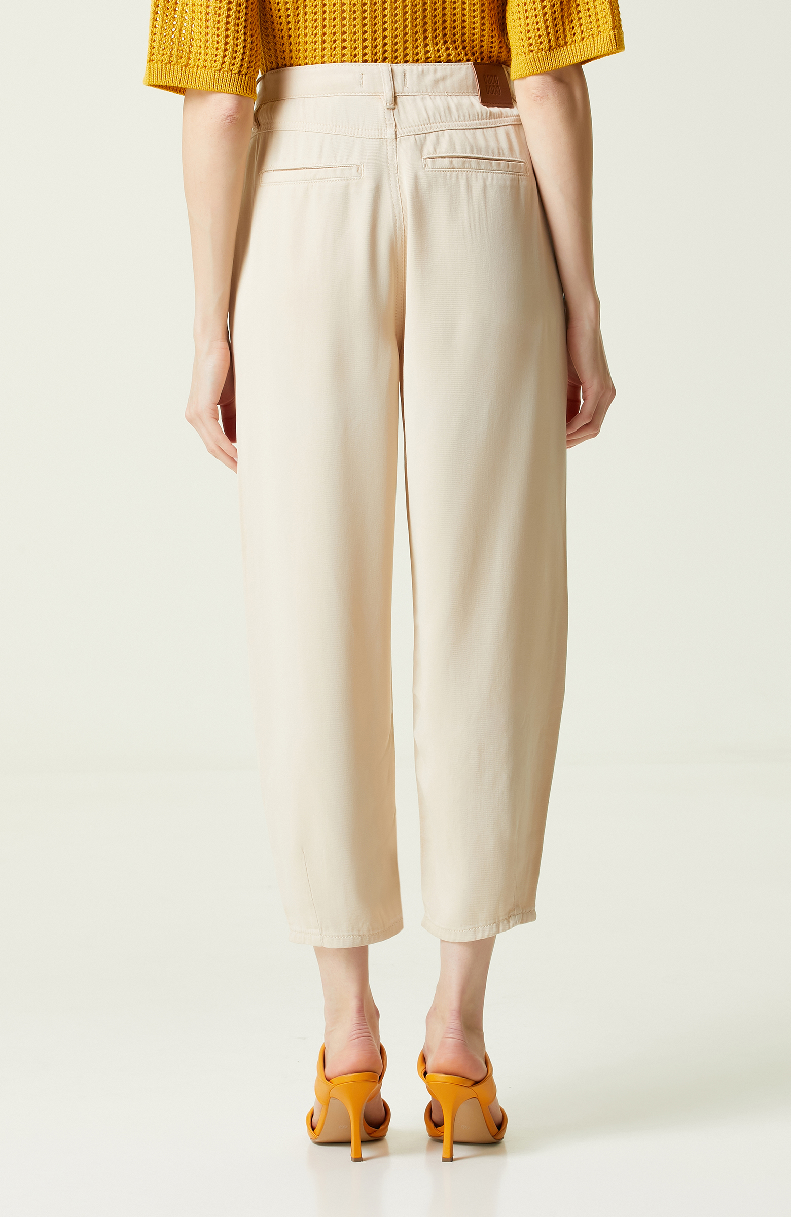 Bej Casual Denim Pantolon