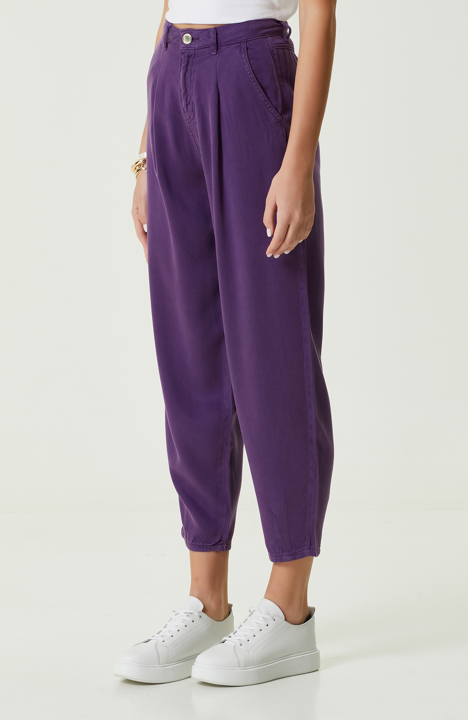 Mor Dar Paça Casual Pantolon