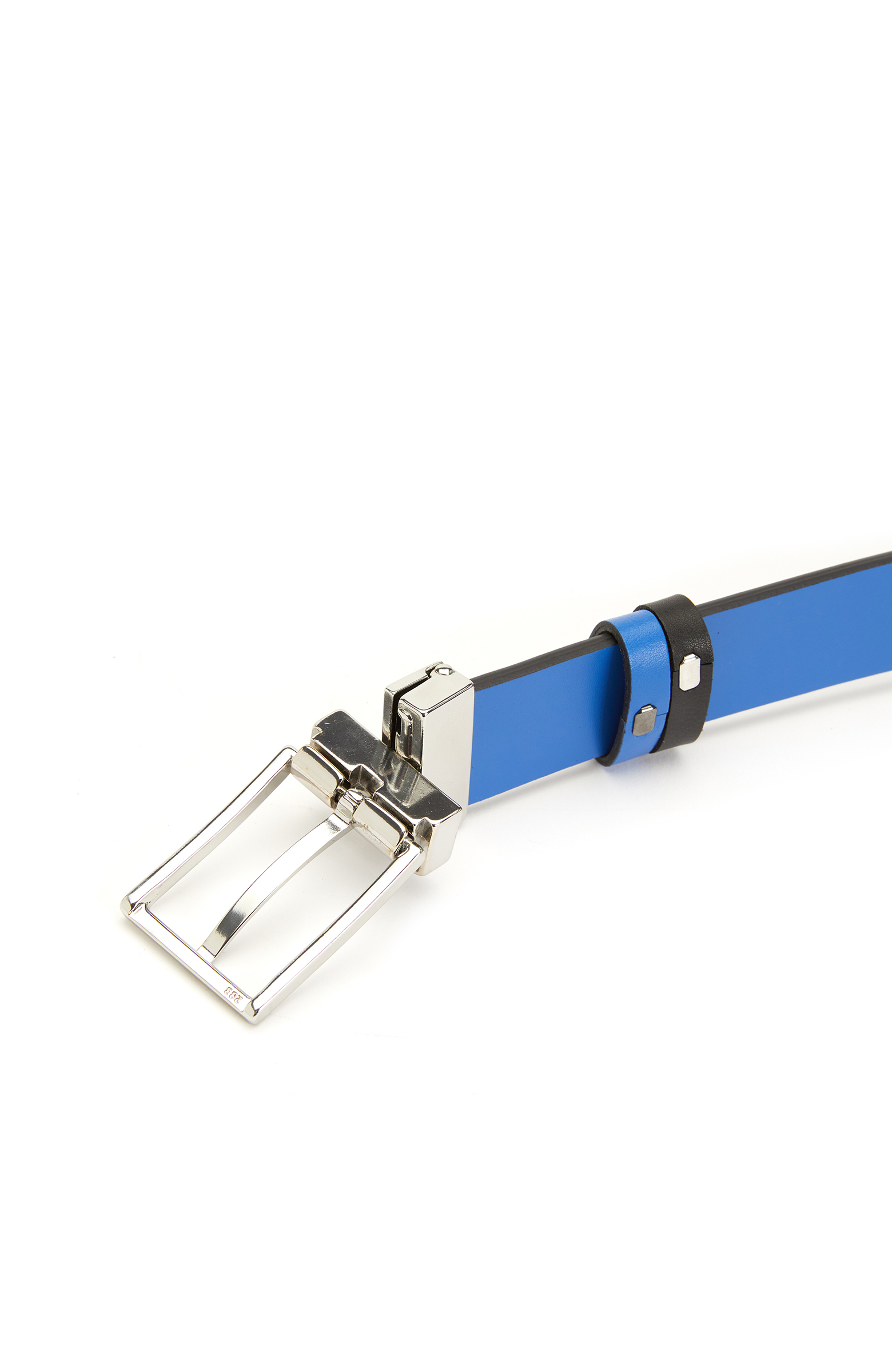 Siyah Mavi Erkek Deri Kemer