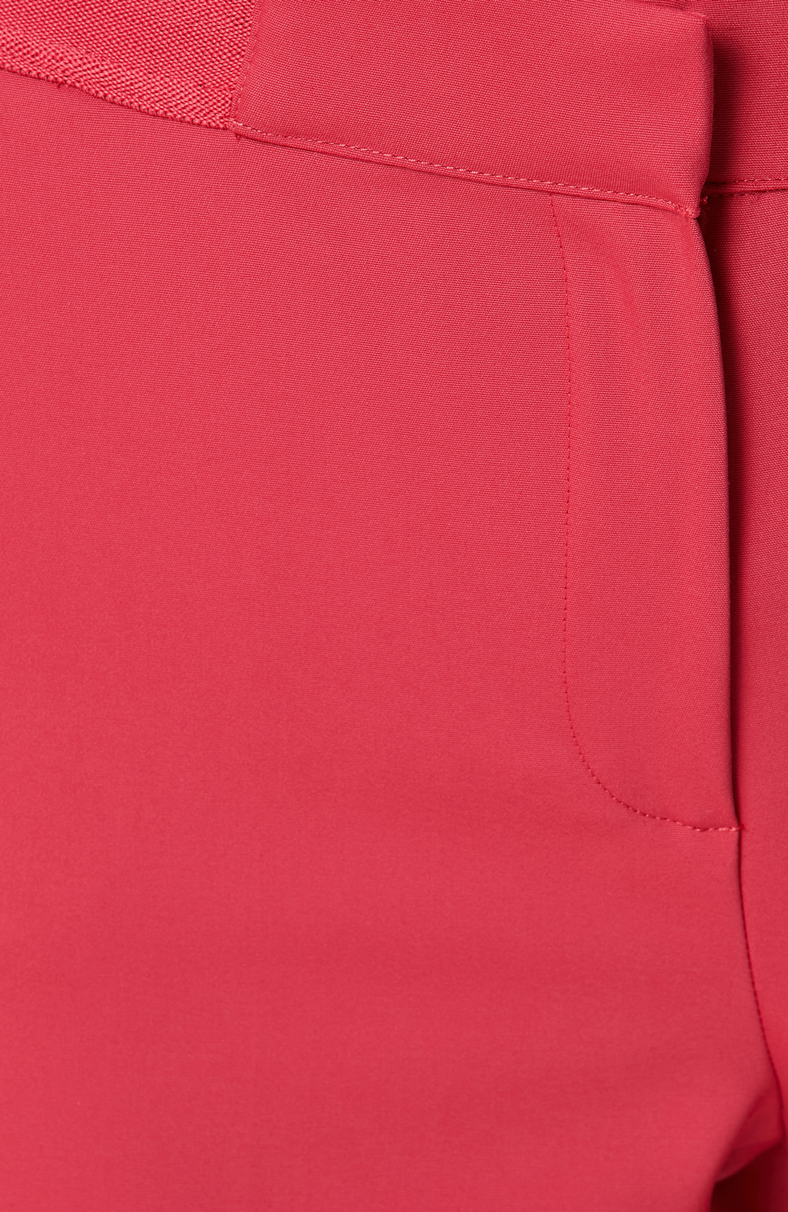 Fuşya Beli Lastikli Dar Paça Pantolon