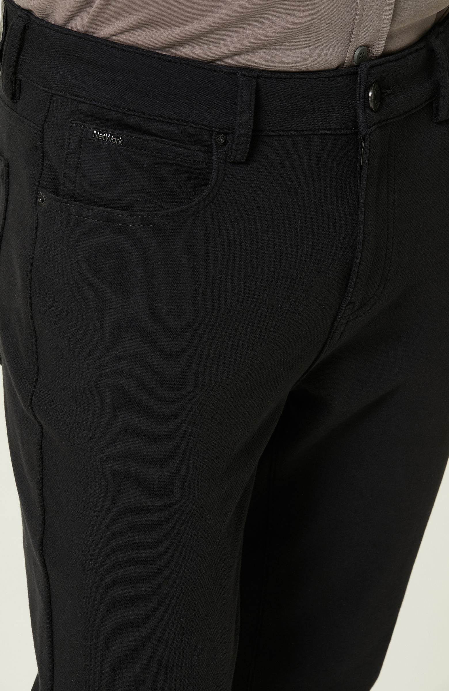 N-Tech Siyah Yan Cepli  Casual Pantolon