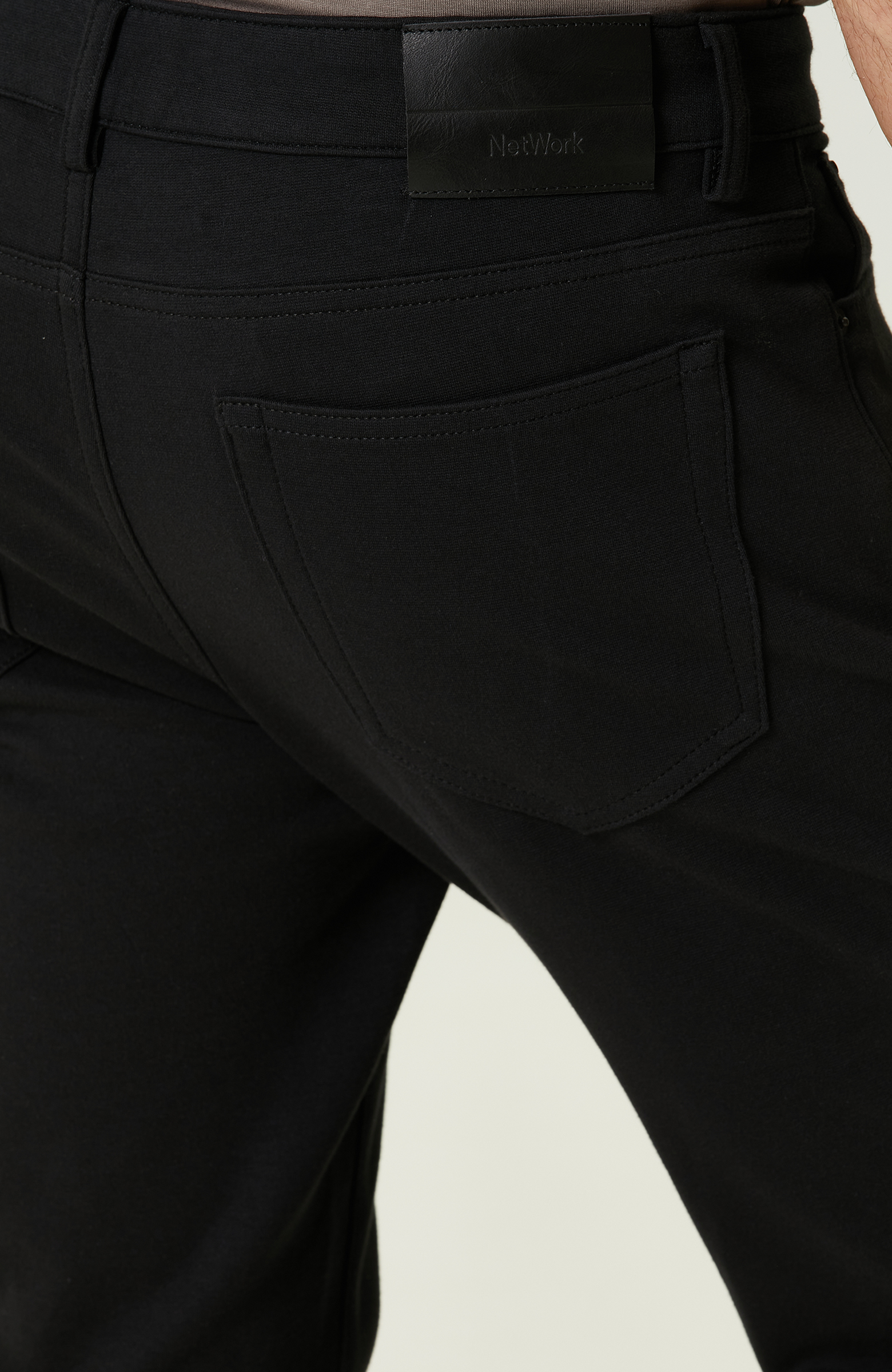 N-Tech Siyah Yan Cepli  Casual Pantolon