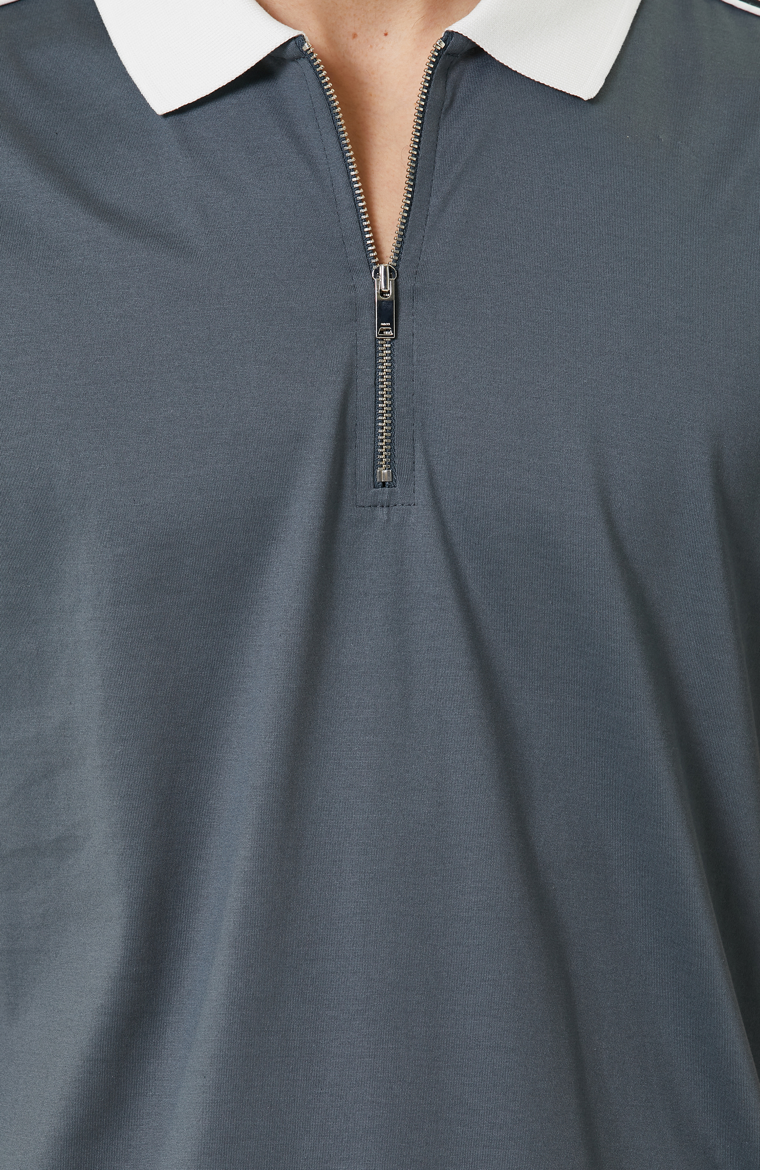 Gri Polo Yaka T-Shirt